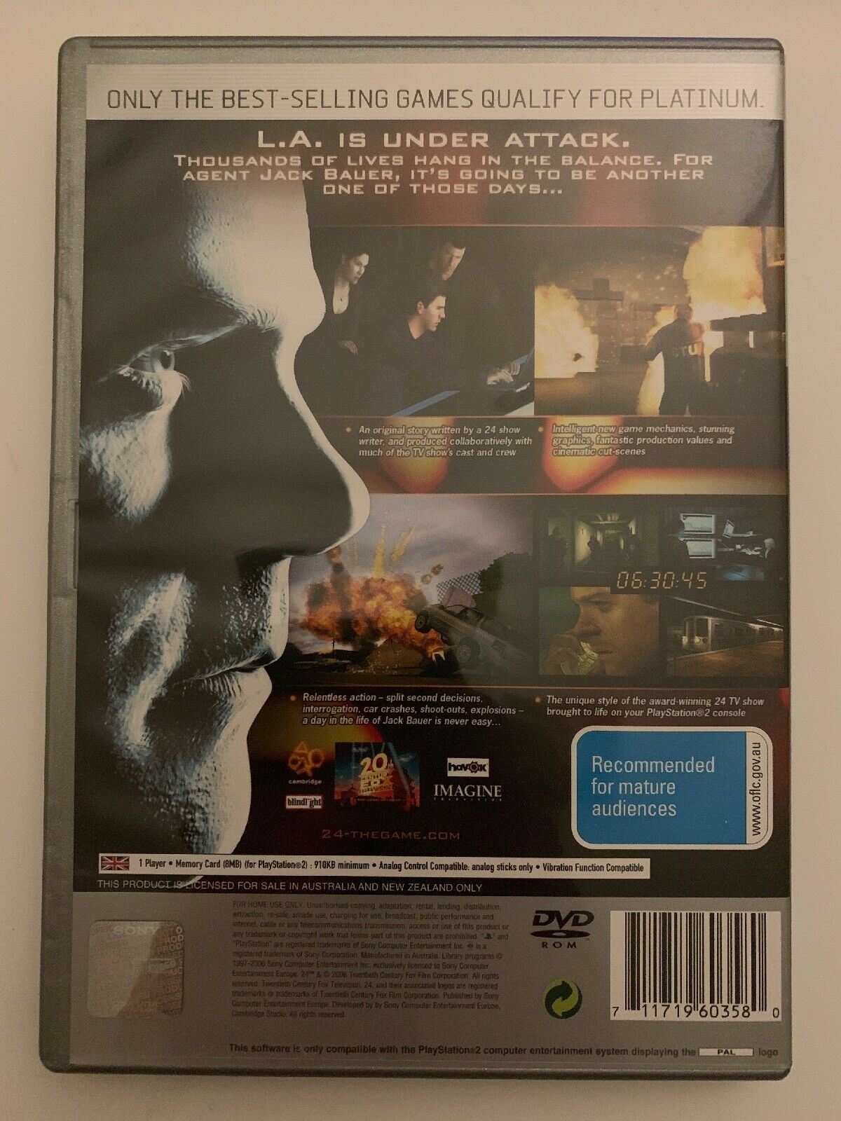 24 The Game - Sony Playstation 2 PS2 PAL Game
