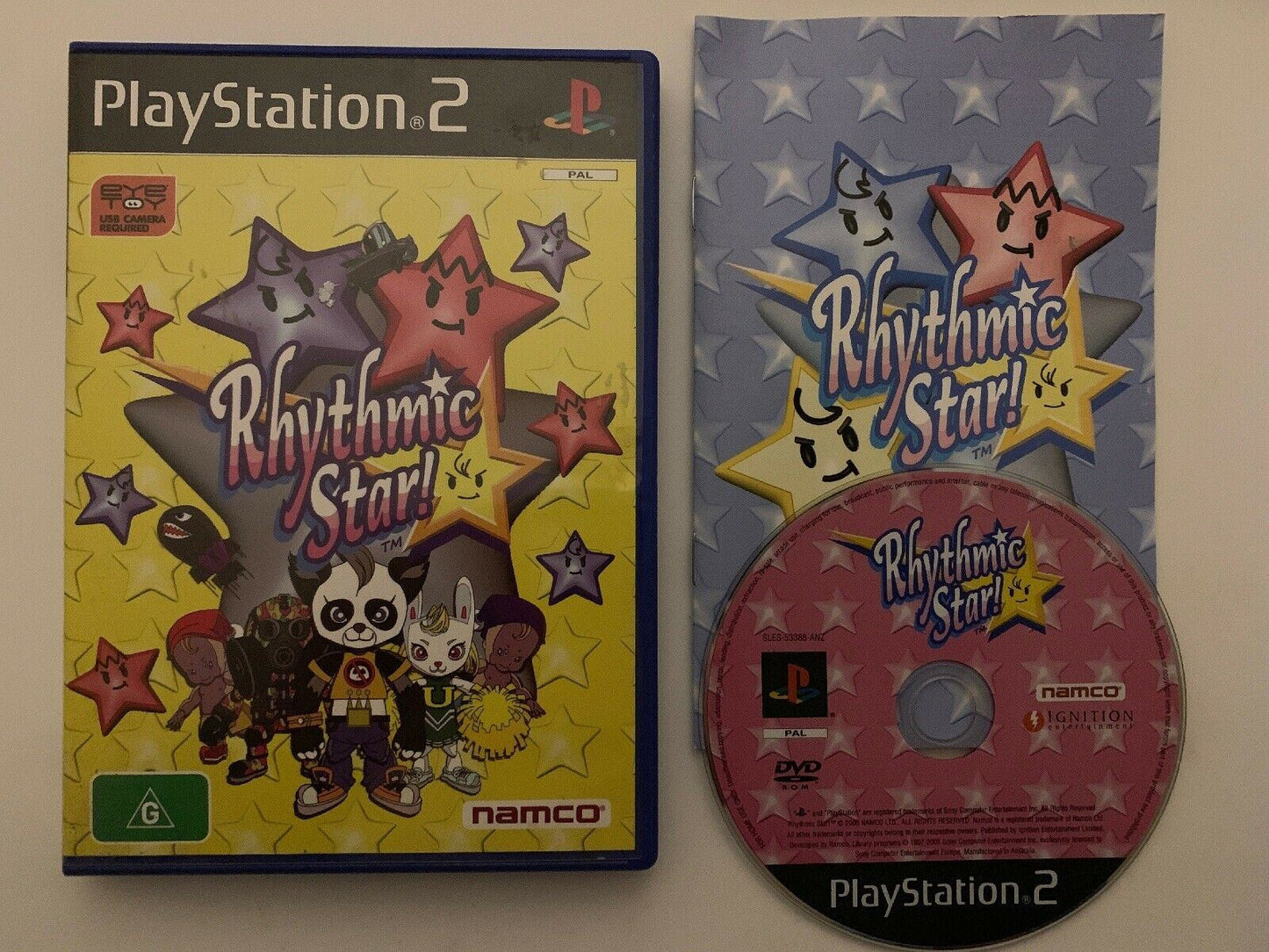 Rhythmic Star - Sony Playstation 2 PS2 PAL Dance Music Game - Includes  Manual