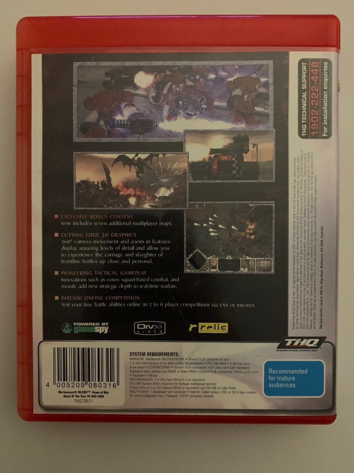 Warhammer 40,000 - Dawn of War PC DVD-ROM Real Time Strategy Game