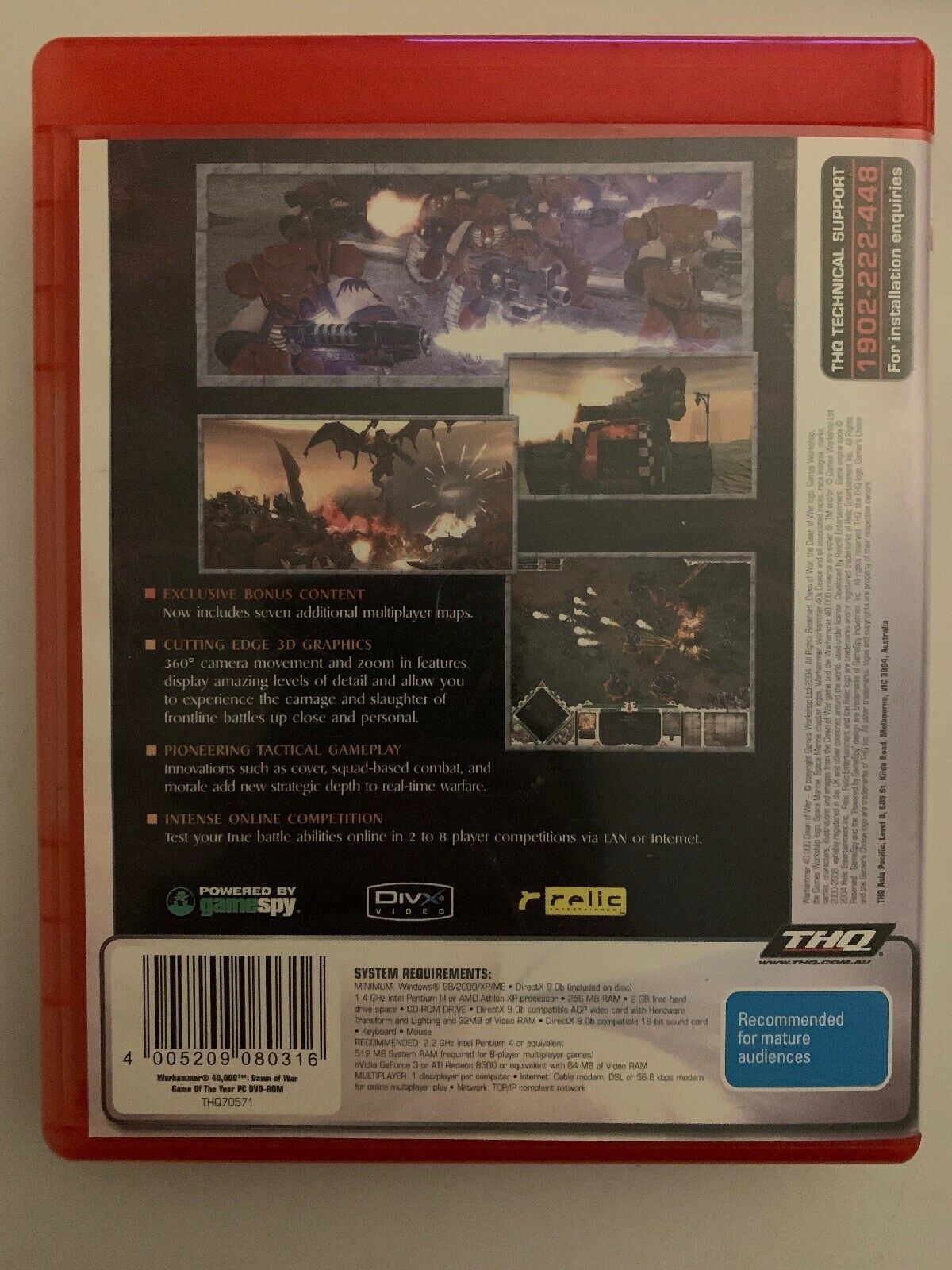 Warhammer 40,000 - Dawn of War PC DVD-ROM Real Time Strategy Game