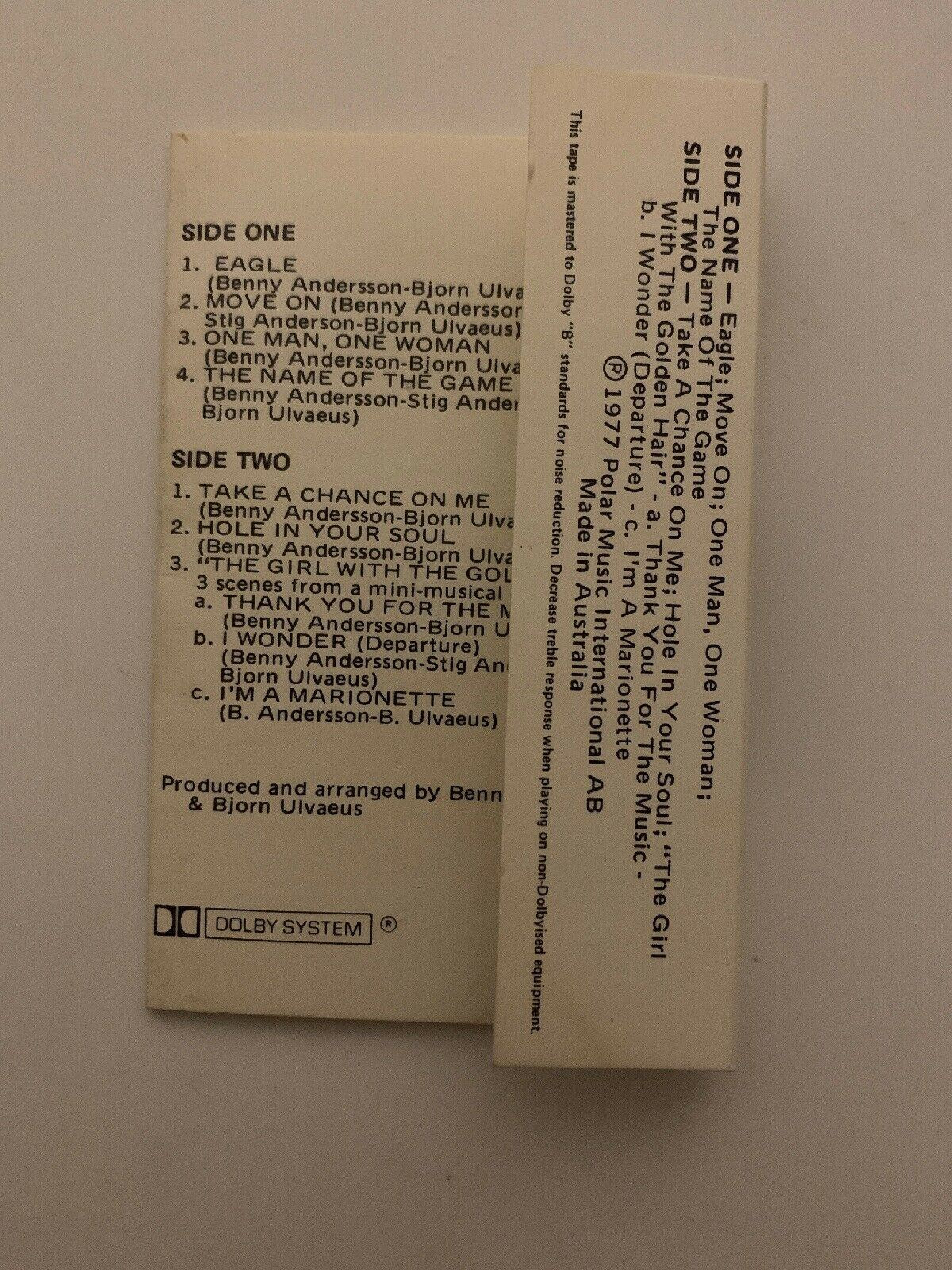 ABBA - The Album, Cassette Tape (1977) RCA VPK1 4060 *Rare* Original Cassette!