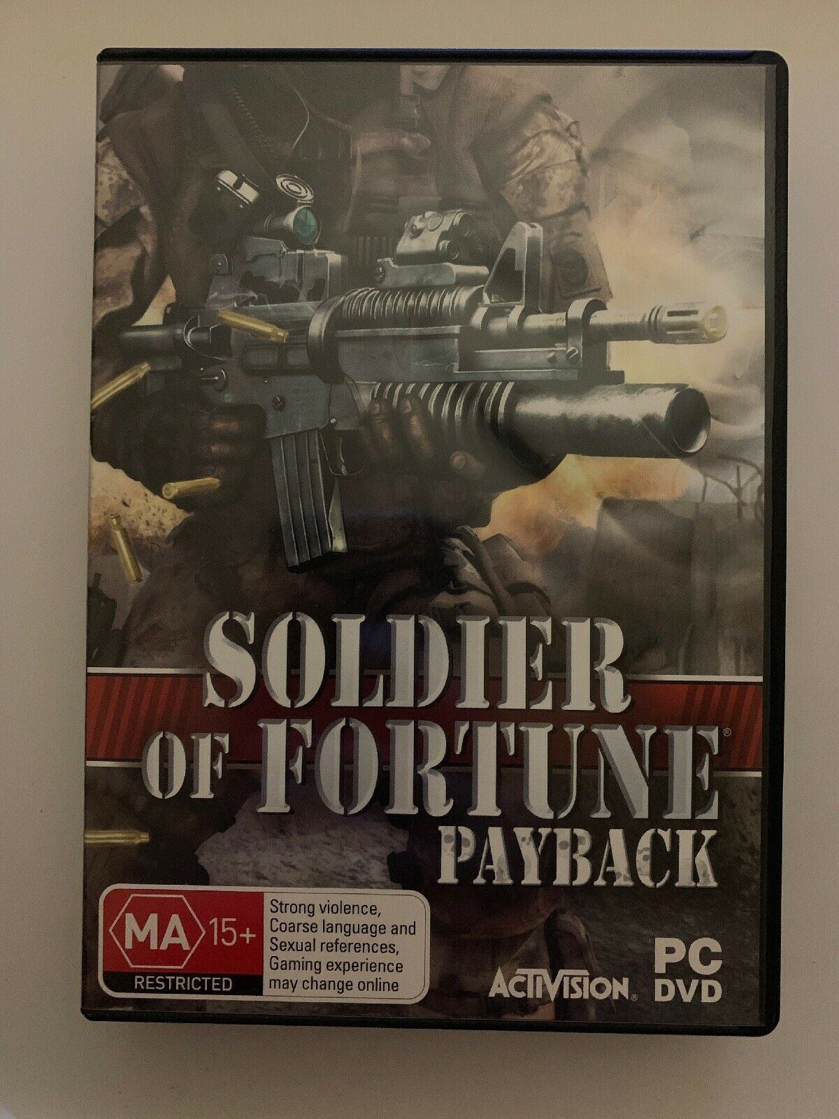 Soldier Of Fortune: Payback for PC DVD Windows FPS Shooter Game