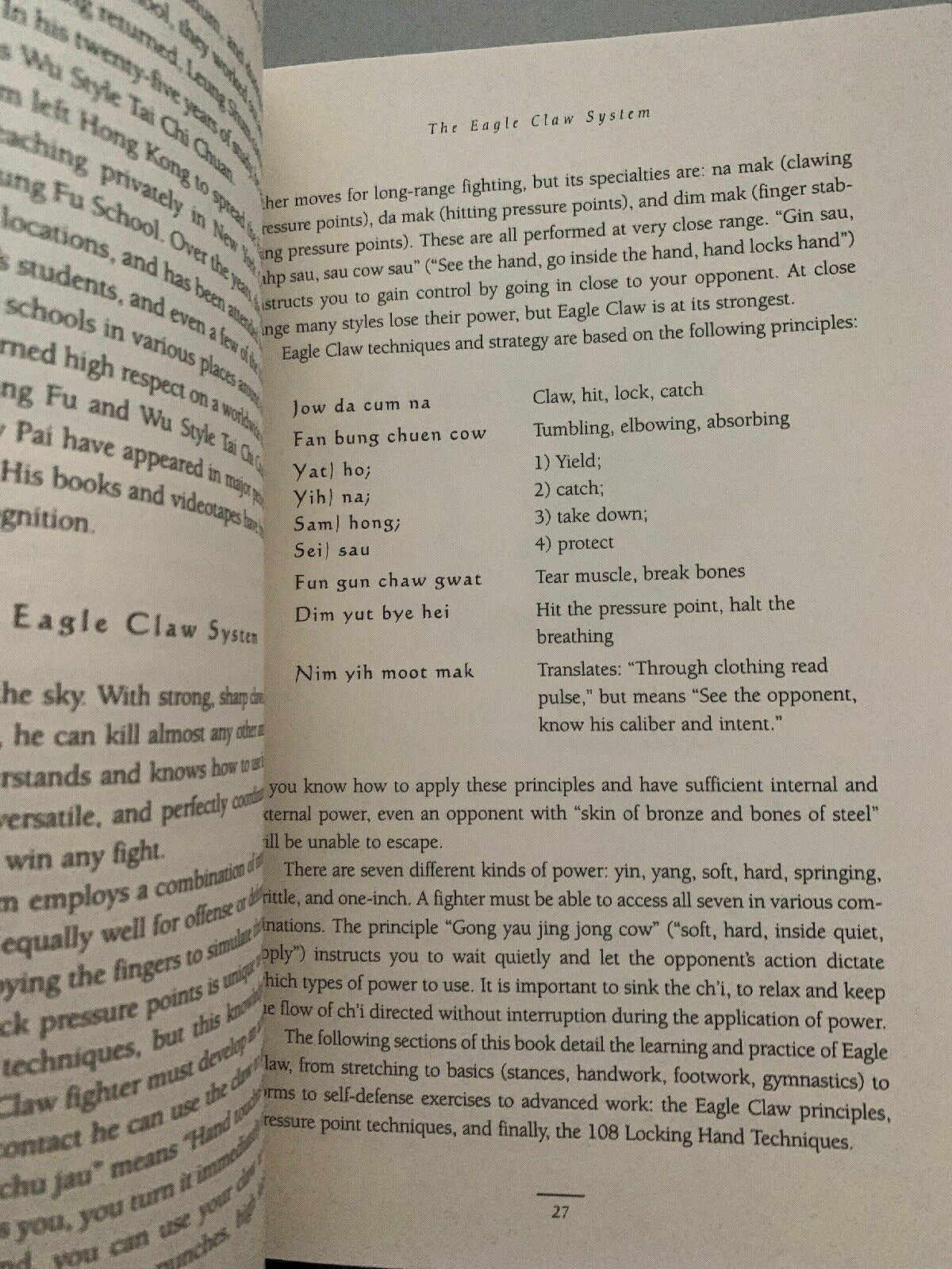 THE SECRETS OF EAGLE CLAW KUNG FU, Ying How Pai Leung Shum Tuttle Publishing