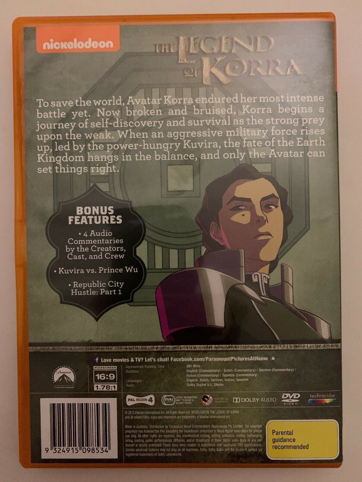 The Legend Of Korra - Balance : Book 4 (DVD, 2015)
