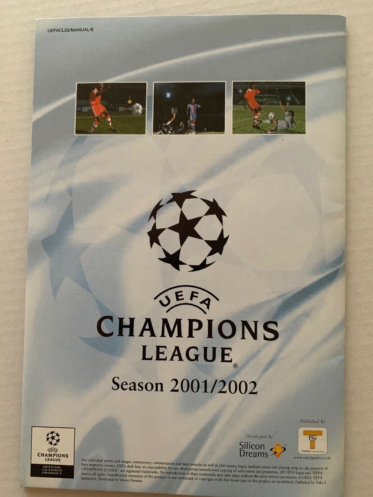 UEFA Champions League Season 2001/2002 PC CD-ROM Windows Game