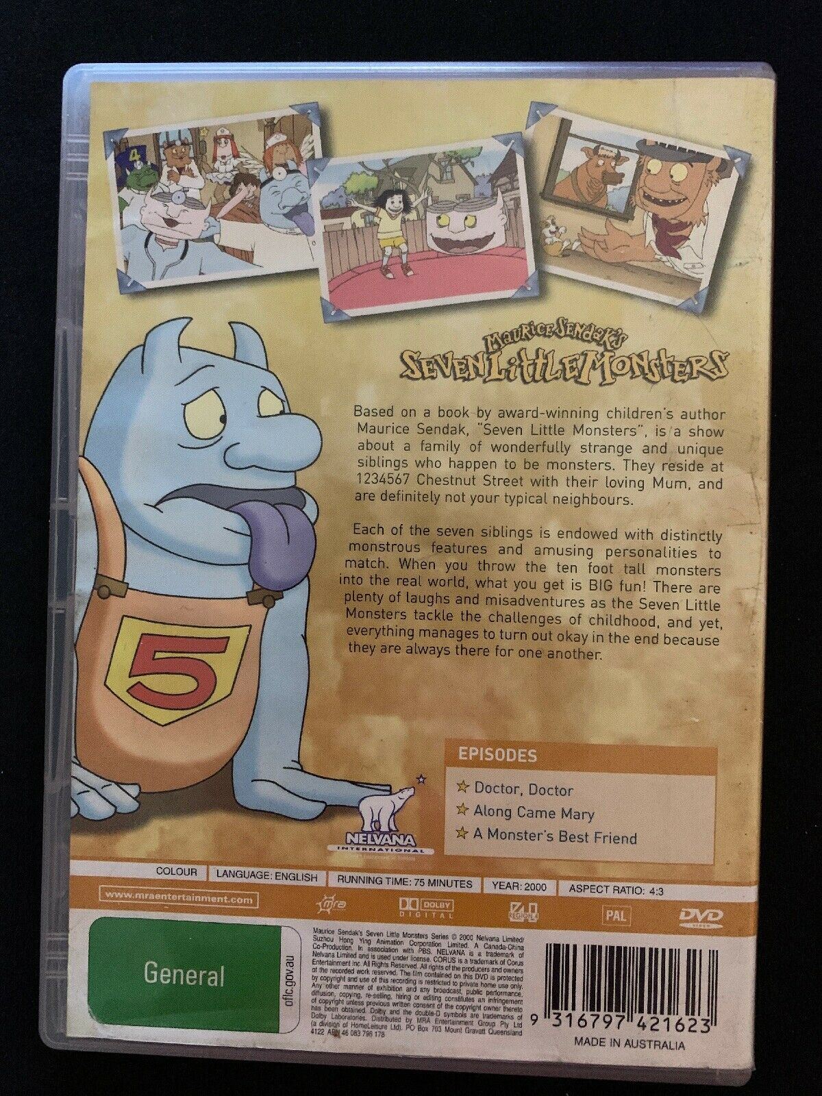 Maurice Sendak’s Seven Little Monsters Vol 3 (DVD)