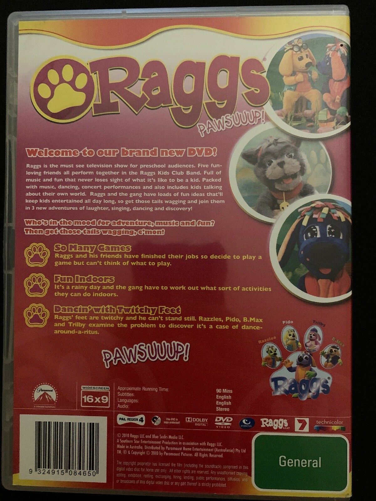Raggs - Razzle Dazzle Dance! (DVD) Region 4 Children's Show