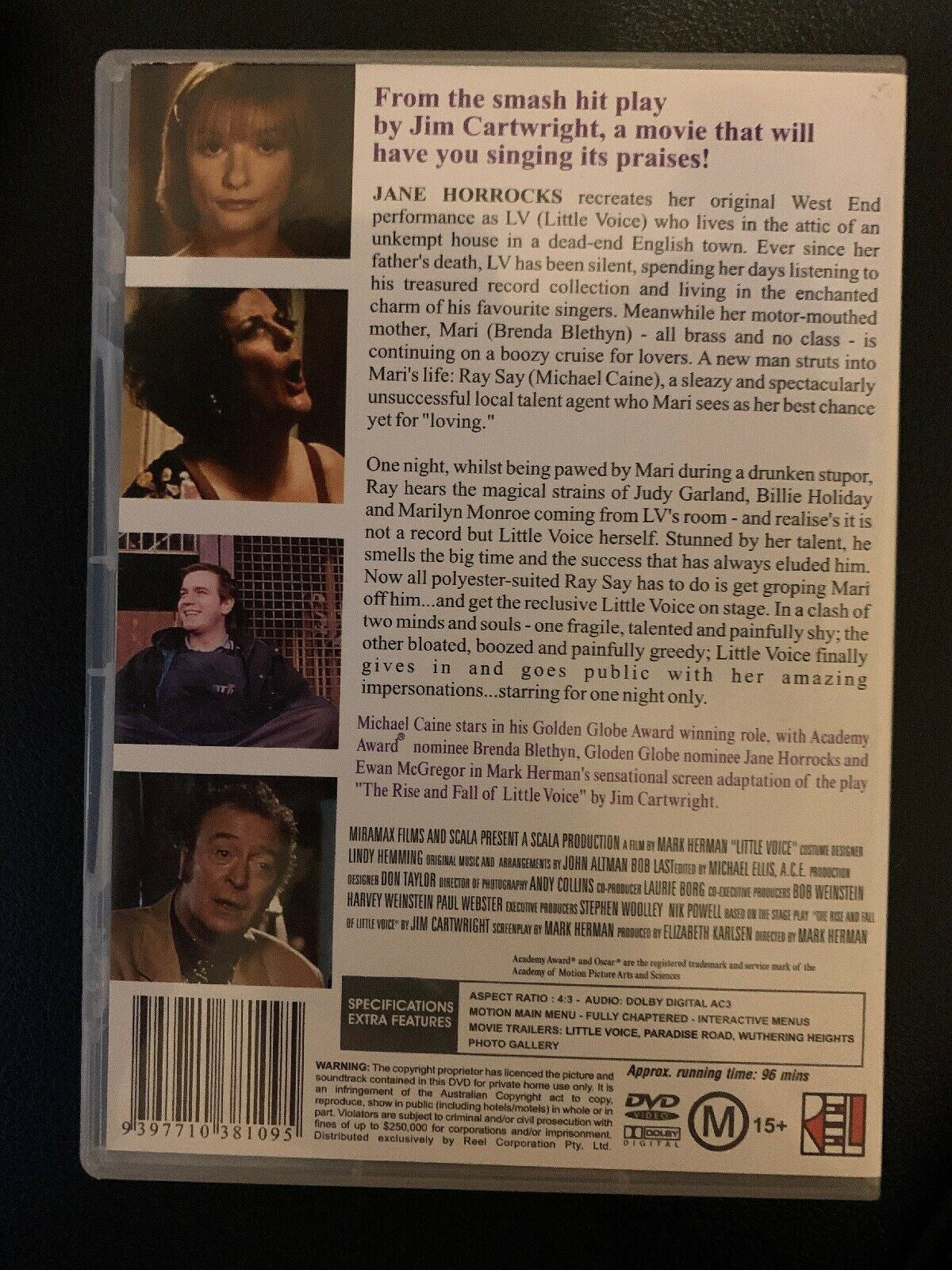Little Voice (DVD) Michael Caine Ewan McGregor - Region 4