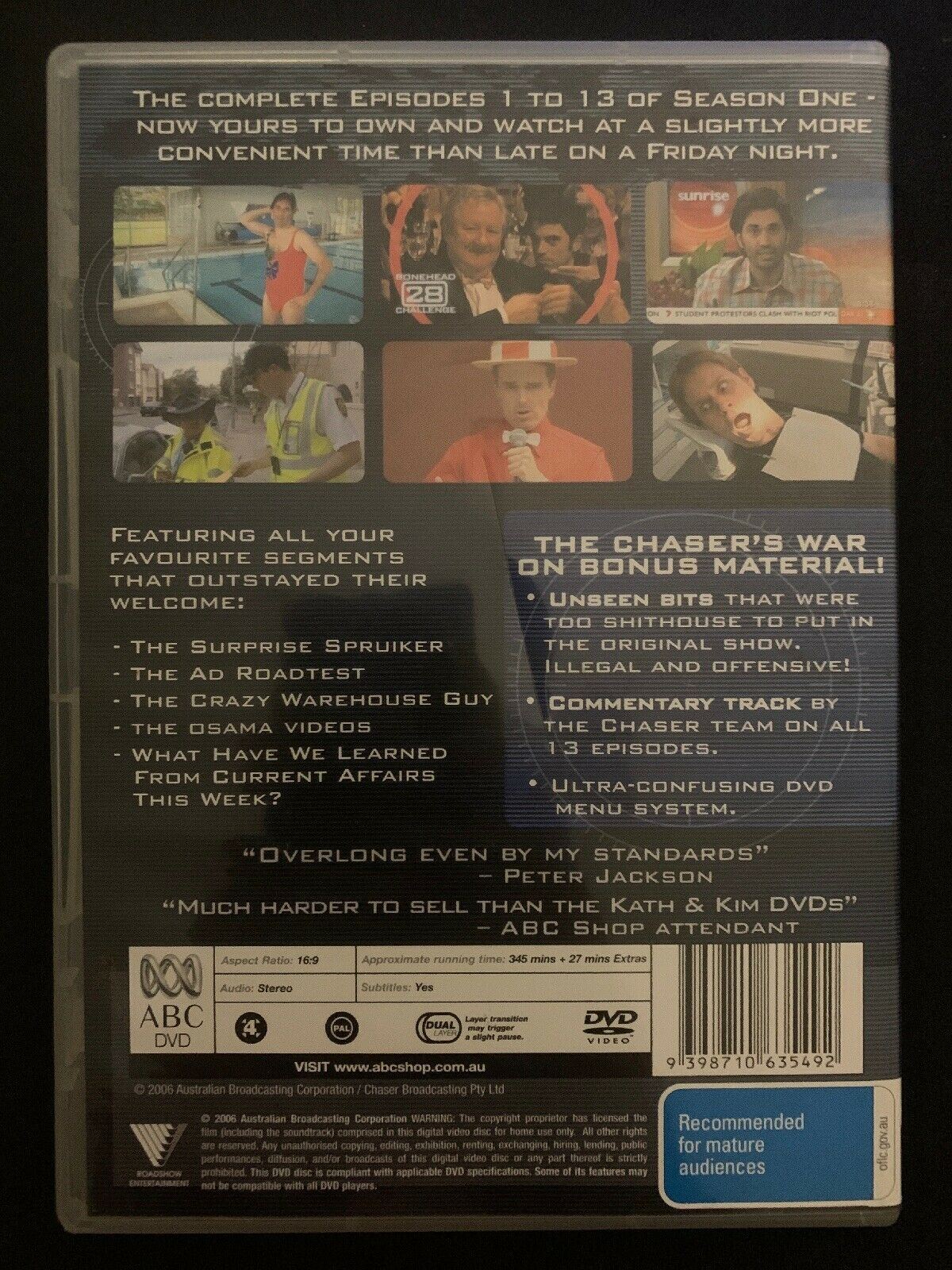 The Chaser's War on Everything : Season 1 : Vol 1 (DVD, 2006, 2-Disc Set)