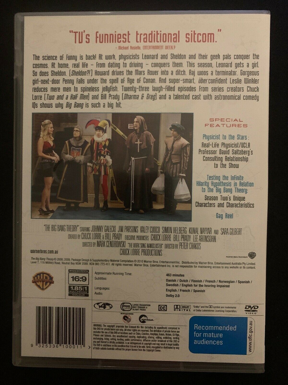The Big Bang Theory : Season 2 (DVD) Region 4 - Free Oz Postage