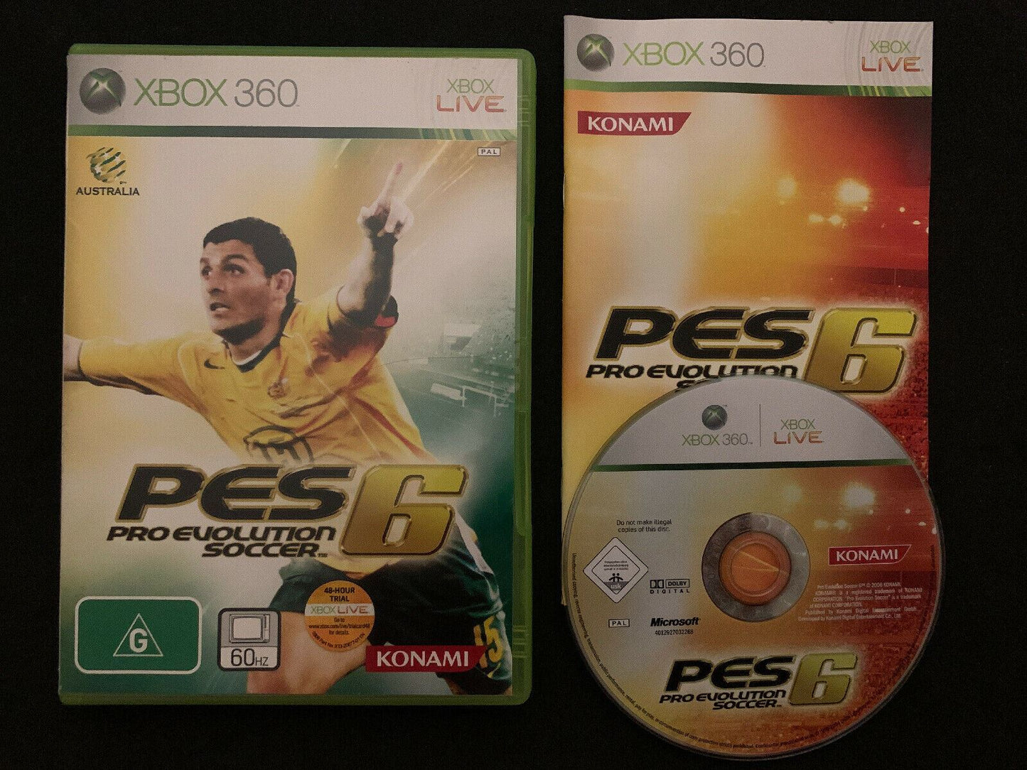 Pro Evolution Soccer 6 - Microsoft Xbox 360 Konami Soccer Football Game