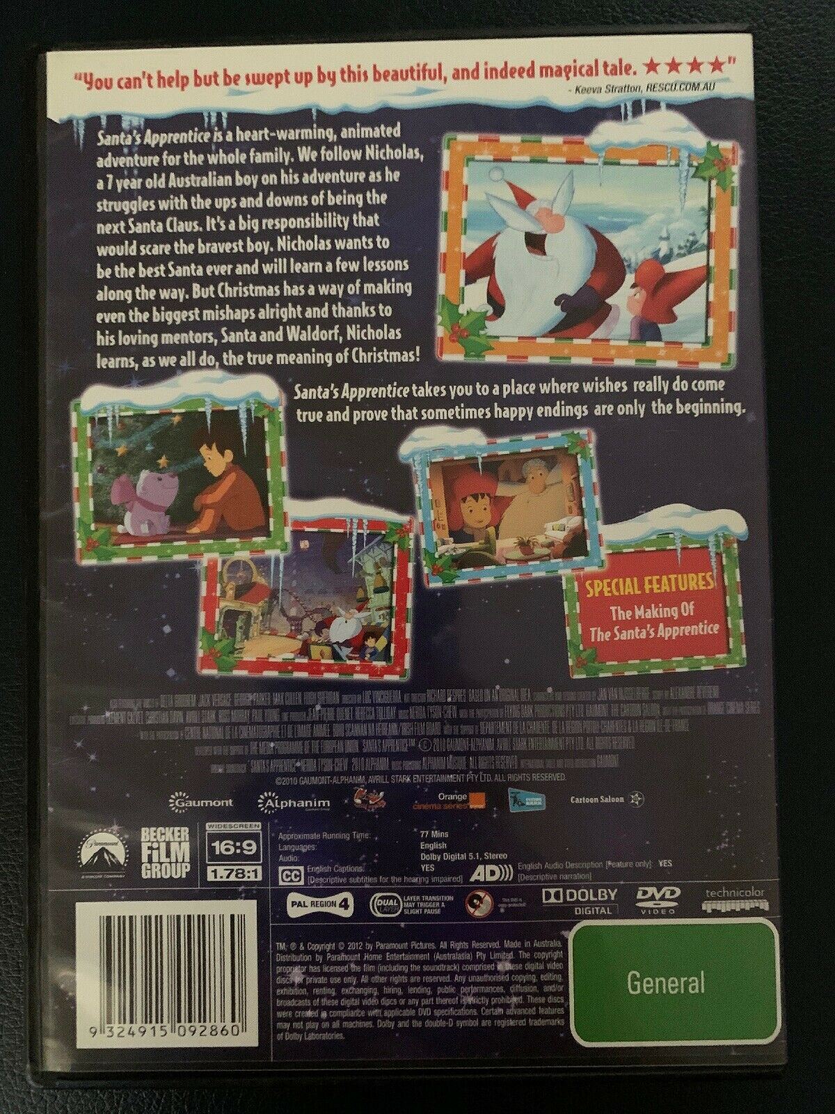 Santa's Apprentice (DVD, 2012) Delta Goodrem, Magda Szubanski- Free Post!