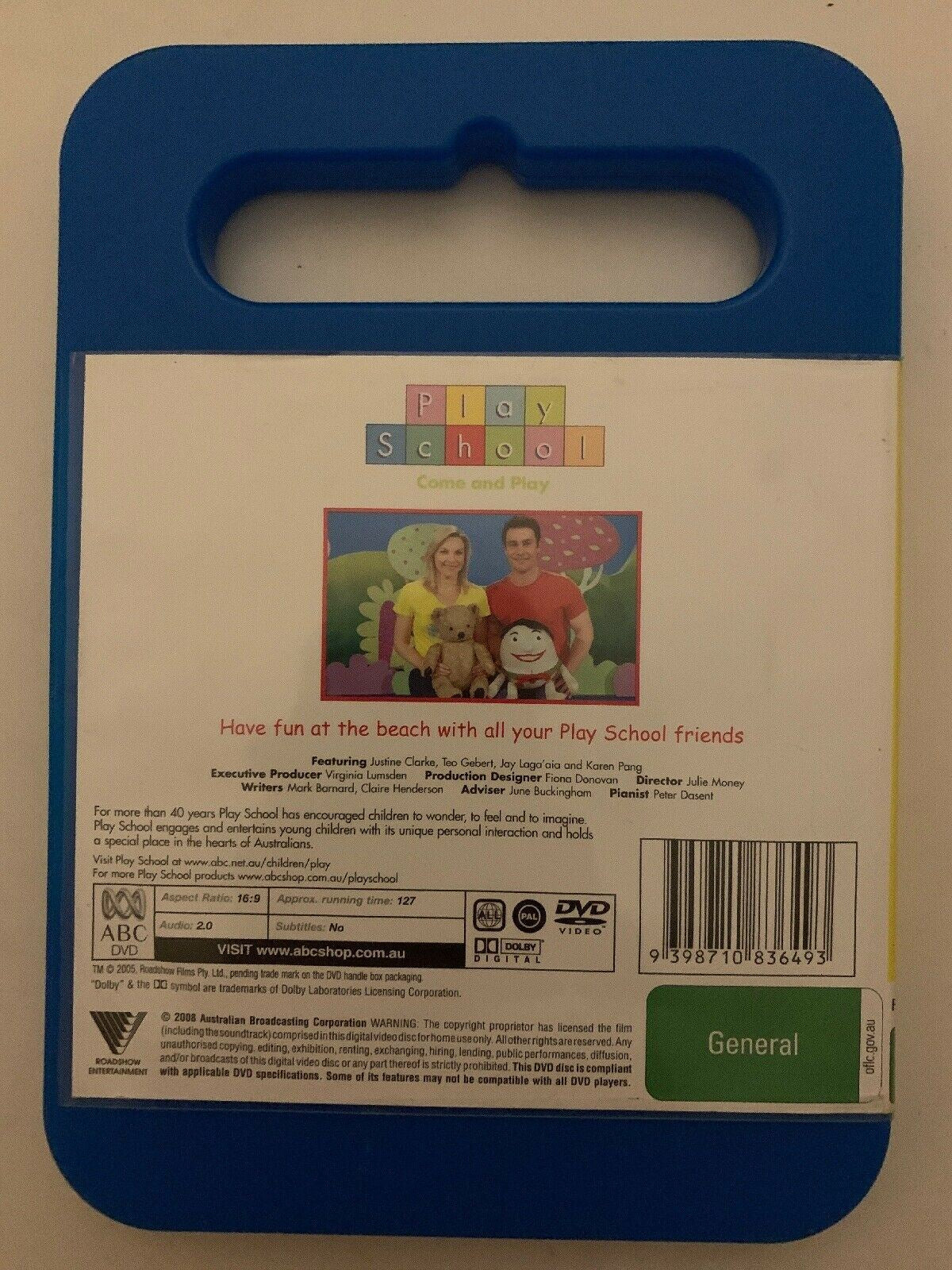 Play School - At the Beach (DVD, 2008) ABC For Kids - Region 4 - Free Aus Post