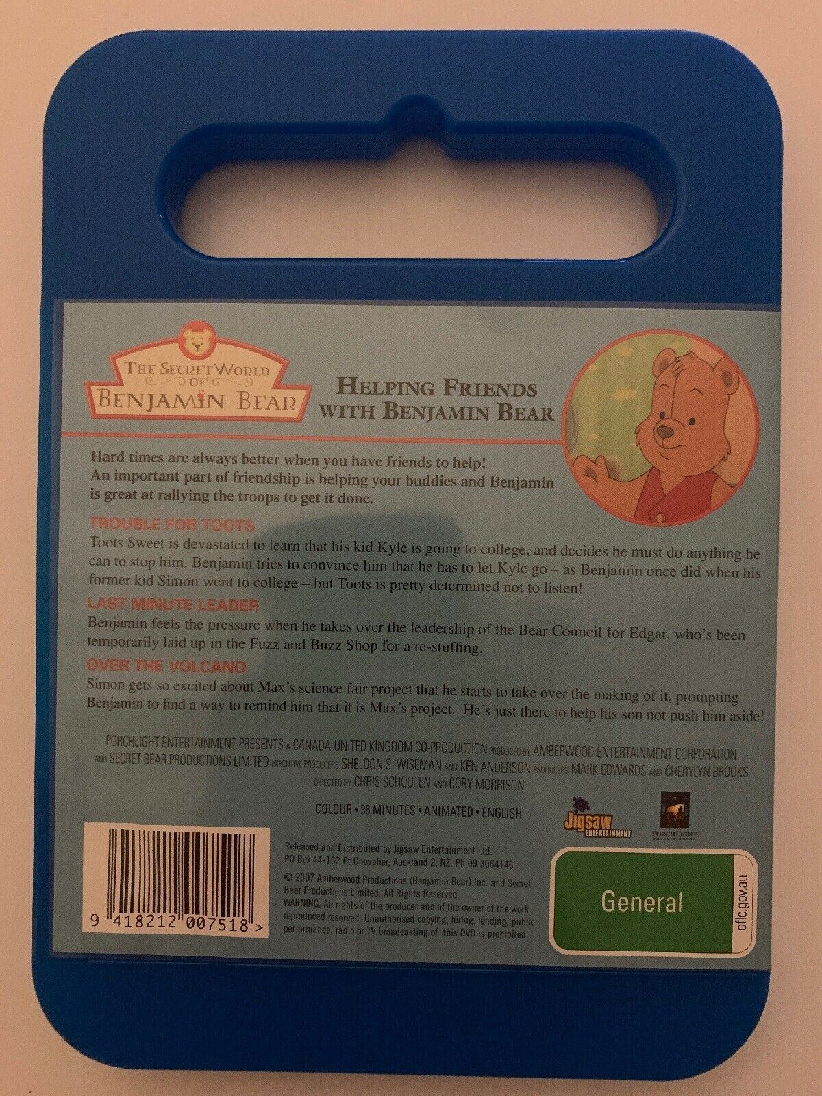 The Secret World Of Benjamin Bear - Helping Friends - DVD - Region 4