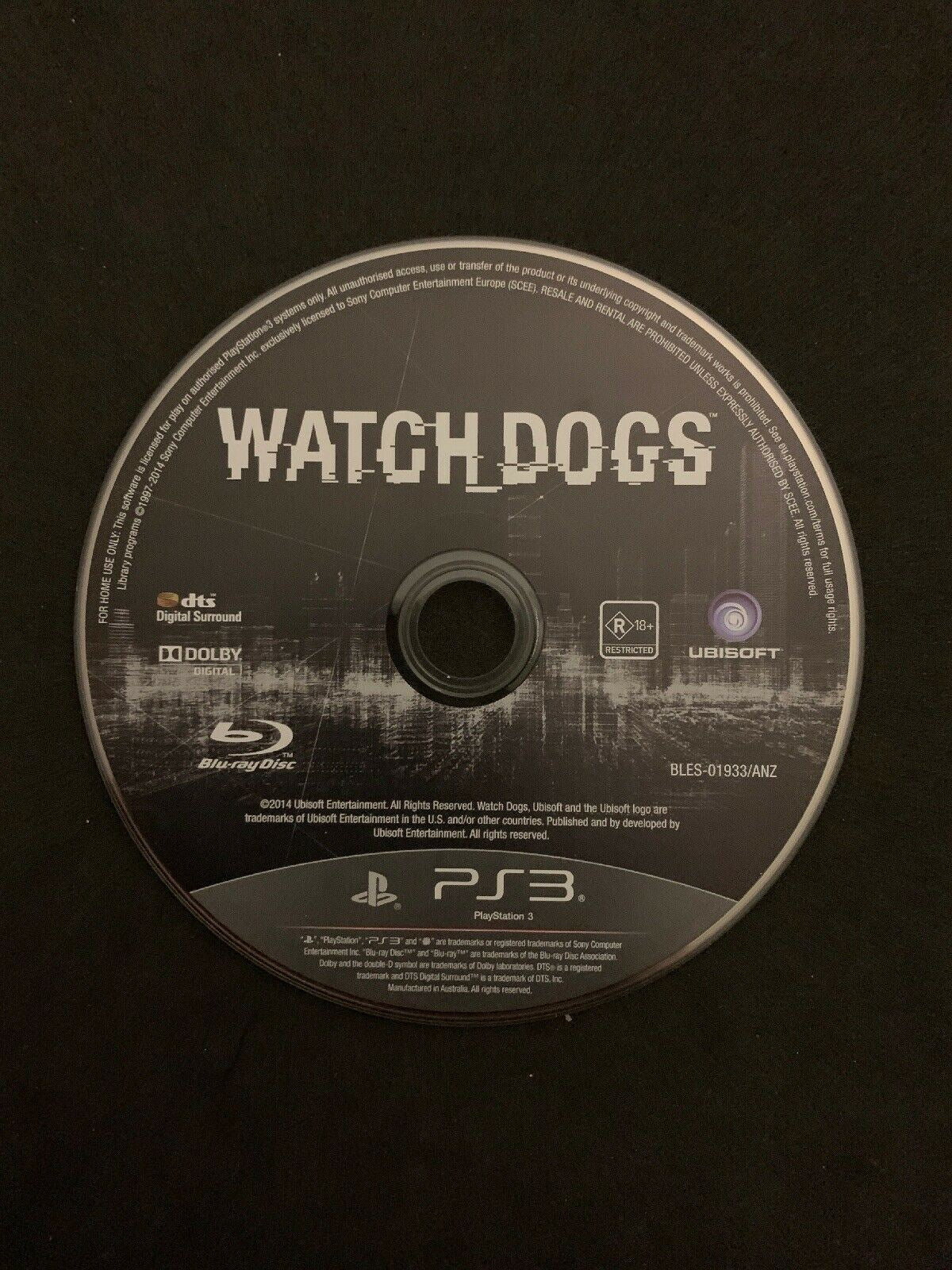 Watch Dogs -- ANZ Special Edition (Sony PlayStation 3, 2014)