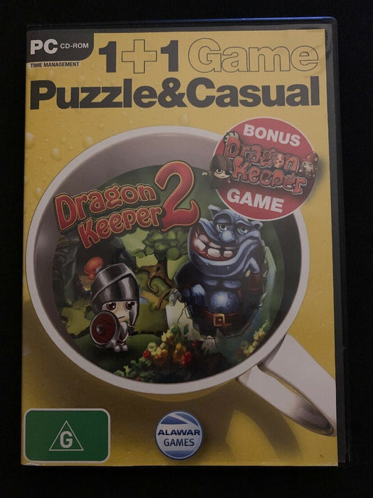 1+1: Dragon Keeper 2 + Dragon Keeper - PC CD-ROM Strategy Puzzle Game