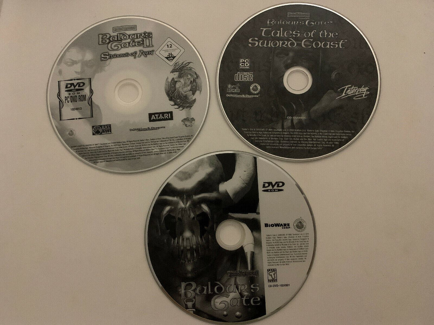 Baldur's Gate I & II Tales of the Sword Coast + Shadows of Ann PC CD RPG Game