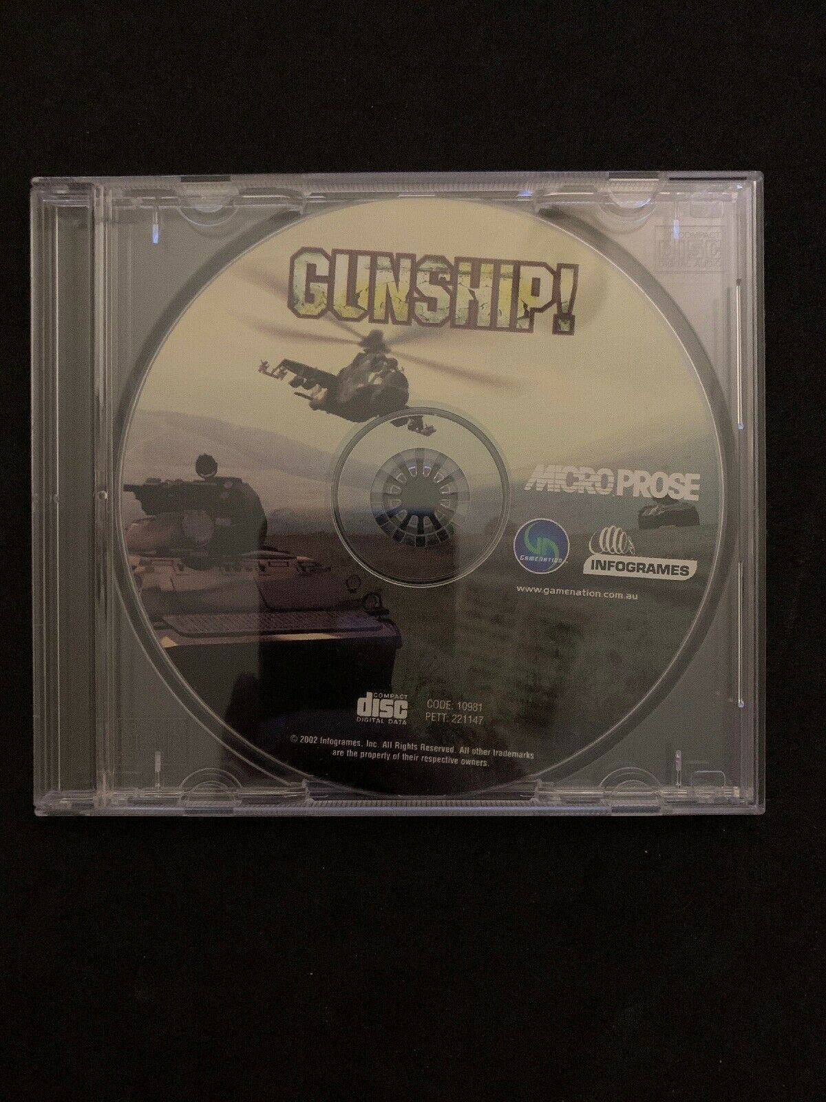 Gunship! PC CDROM (2002) Vintage Microprobe Helicopter Combat Simulator Game