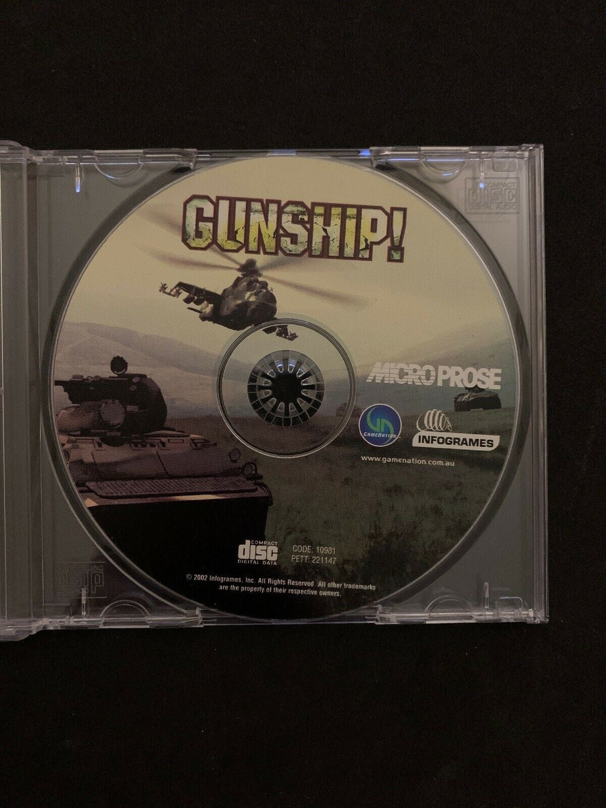 Gunship! PC CDROM (2002) Vintage Microprobe Helicopter Combat Simulator Game
