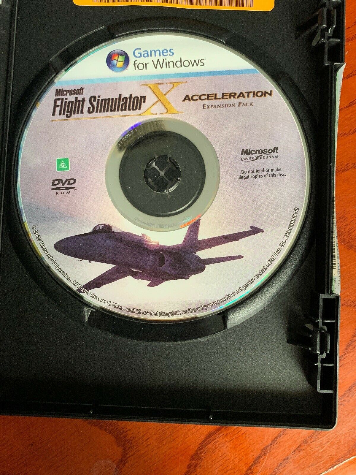 MICROSOFT FLIGHT SIMULATOR X ACCELERATION PC DVD-ROM DVDROM EXPANSION PACK GAME