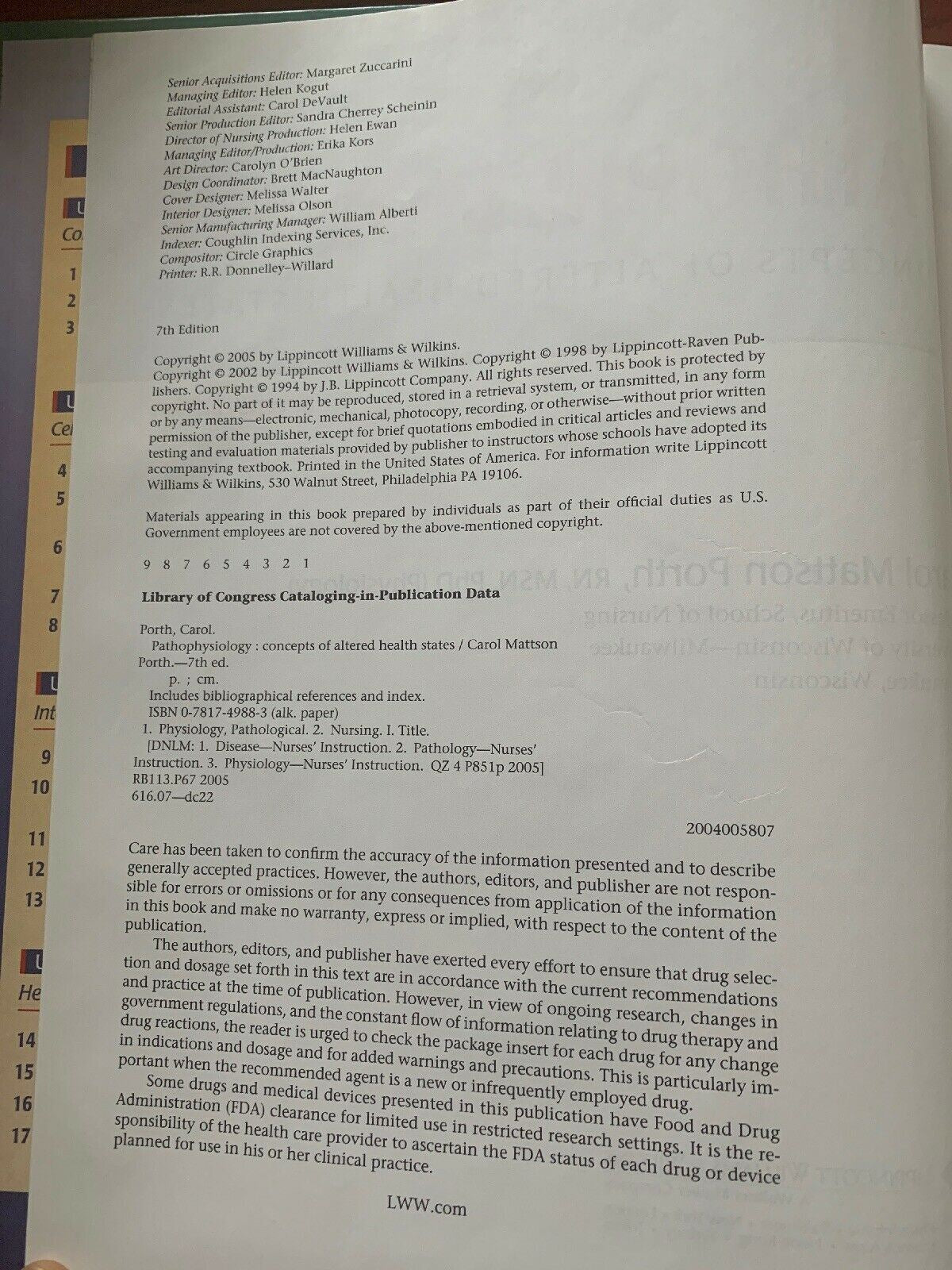 PATHOPHYSIOLOGY Concepts of Altered Health States - Carol Mattson Porth - 7th ed