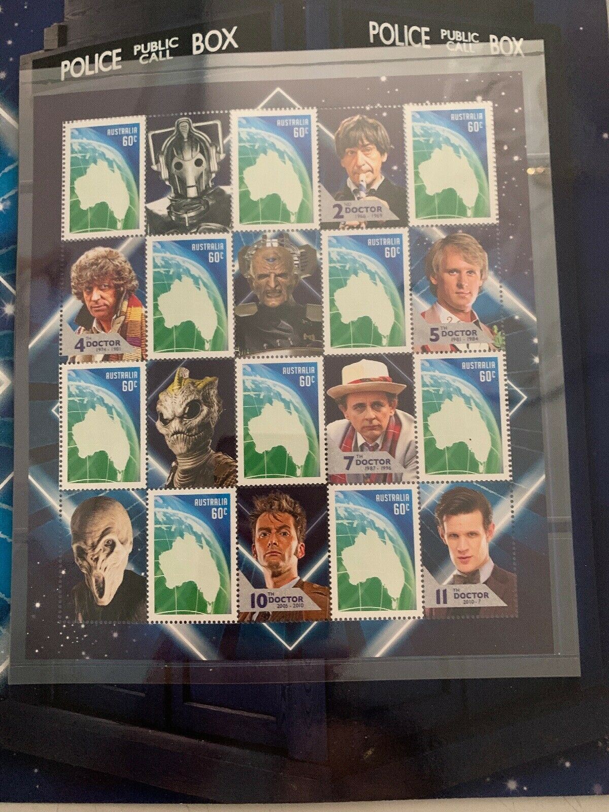 *New* BBC Doctor Who 50 Years Australian Stamps (2013)