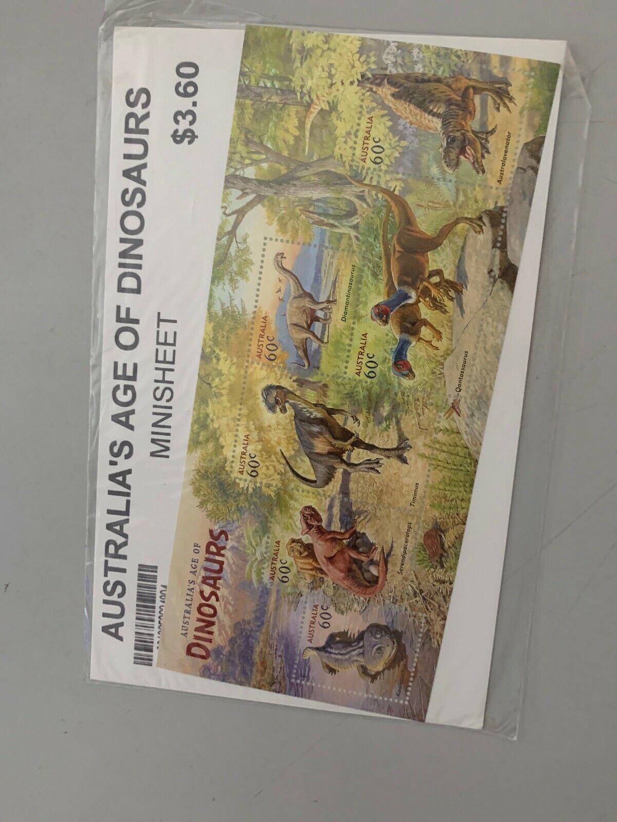 *New* Australia's Age Of Dinosaurs Minisheet Stamps
