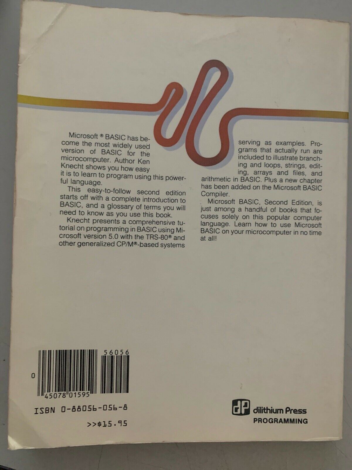 Microsoft Basic Second Edition By Ken Knecht