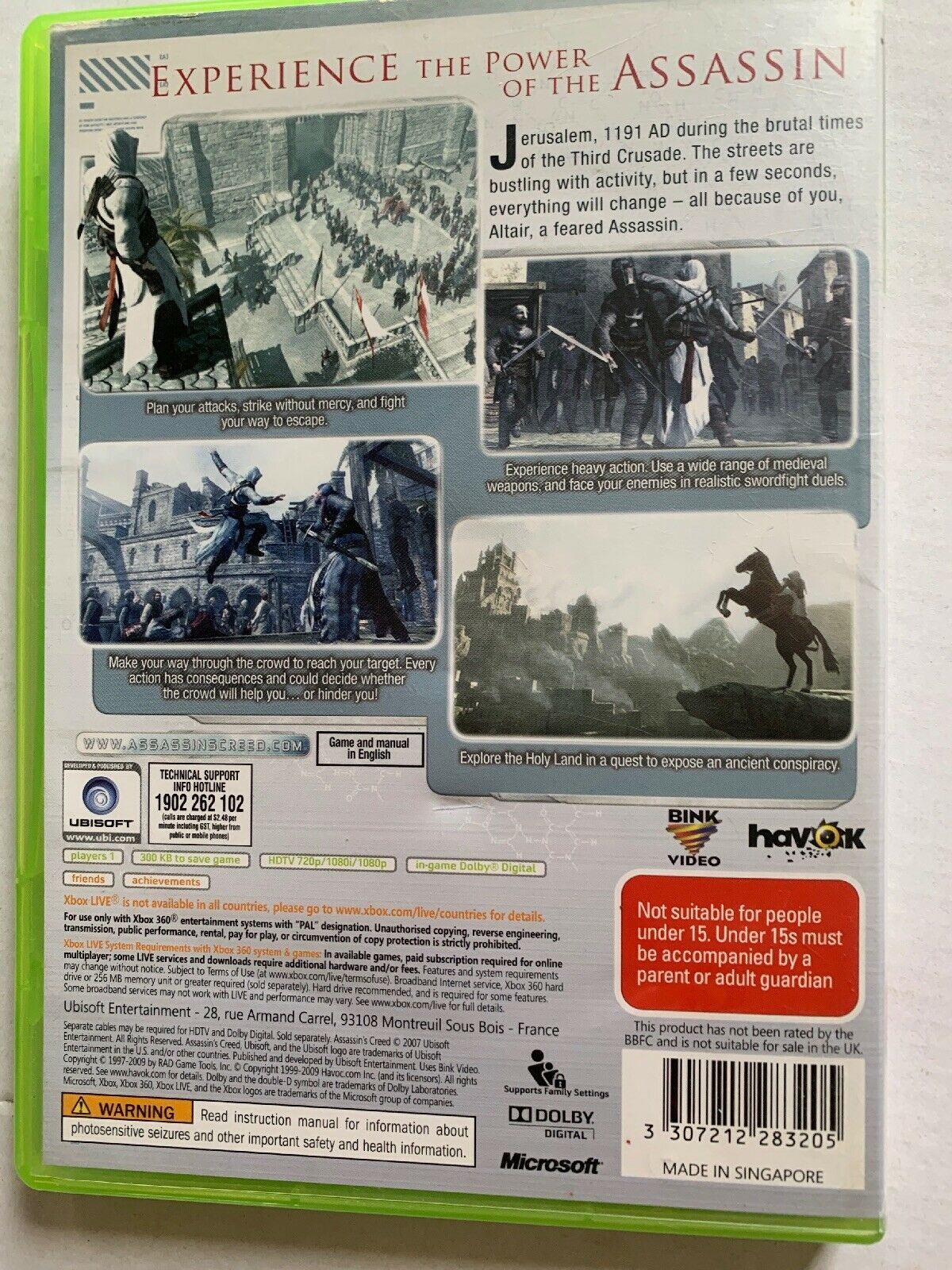 Assassin's Creed, Assassin's Creed Revelations And CD Soundtrack Xbox 360 Manual