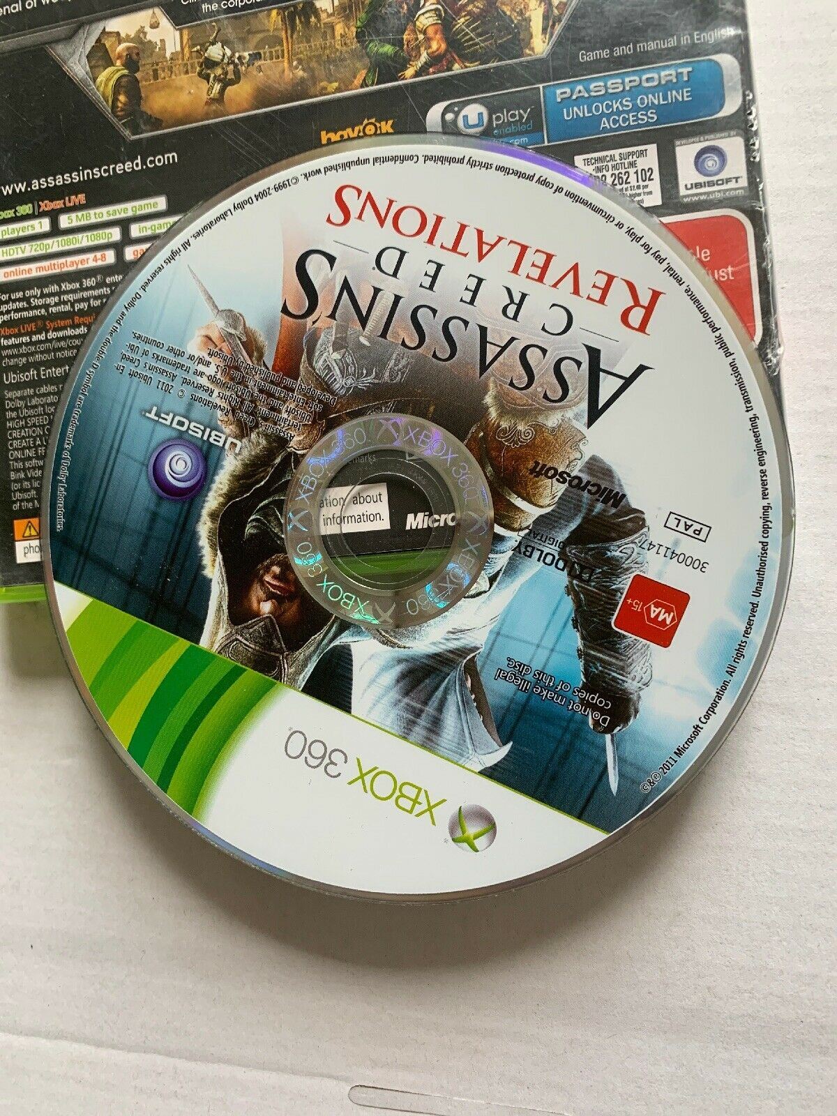 Assassin's Creed, Assassin's Creed Revelations And CD Soundtrack Xbox 360 Manual