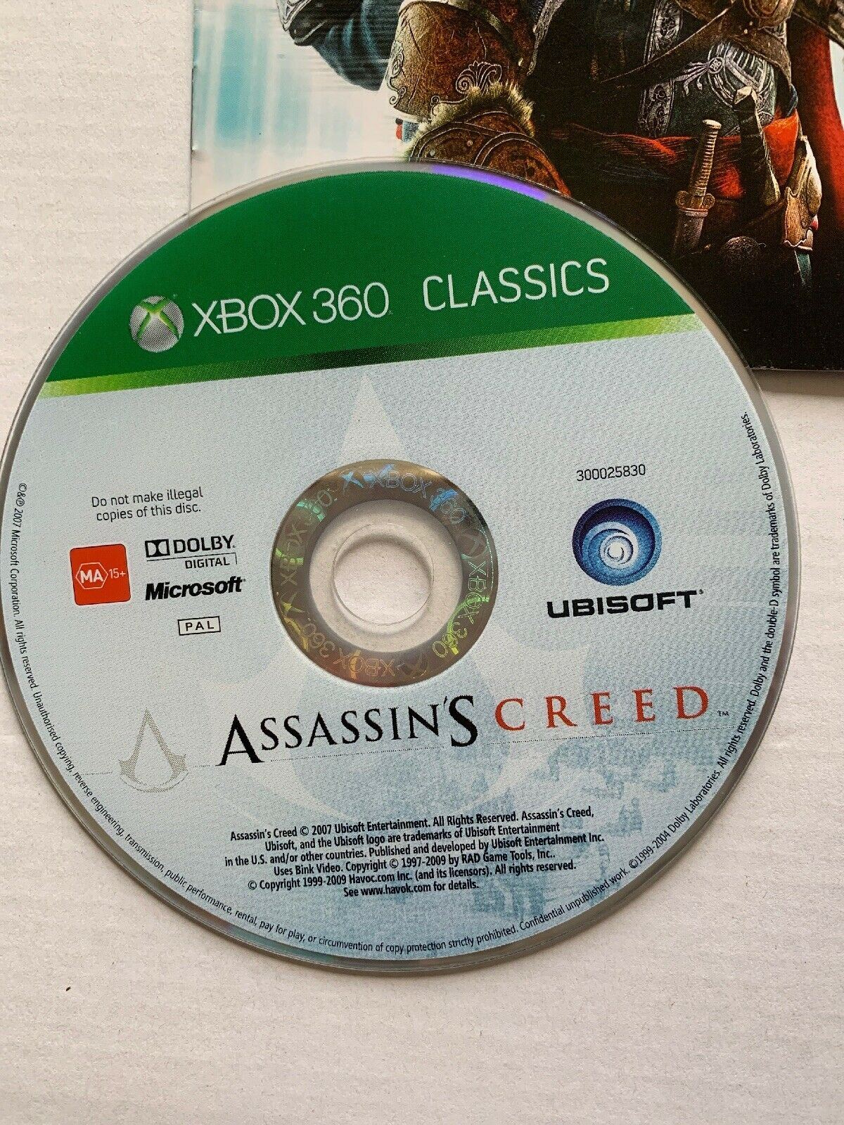 Assassin's Creed, Assassin's Creed Revelations And CD Soundtrack Xbox 360 Manual