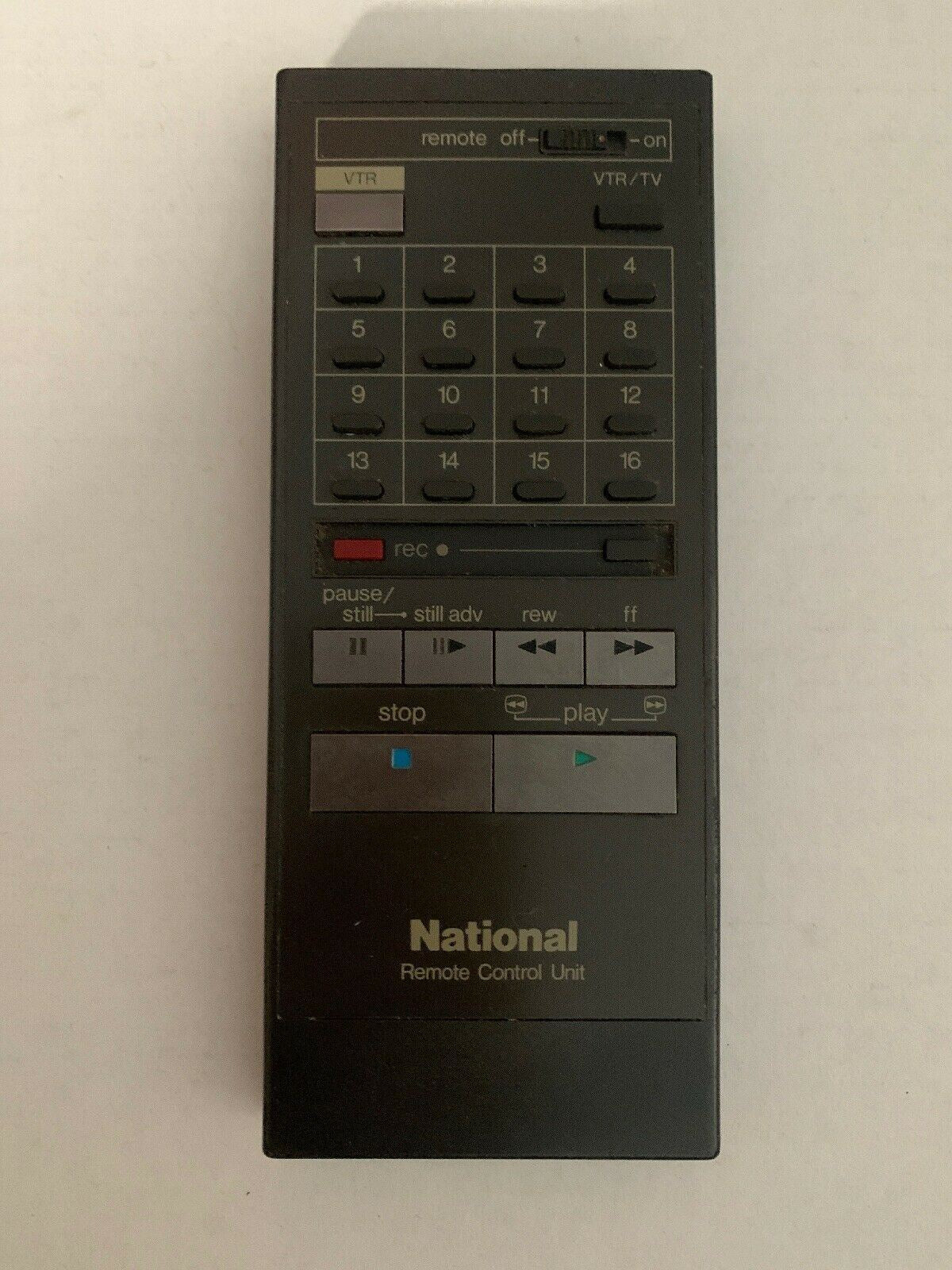 Genuine National VSQ0372 Remote Control For VTR/TV