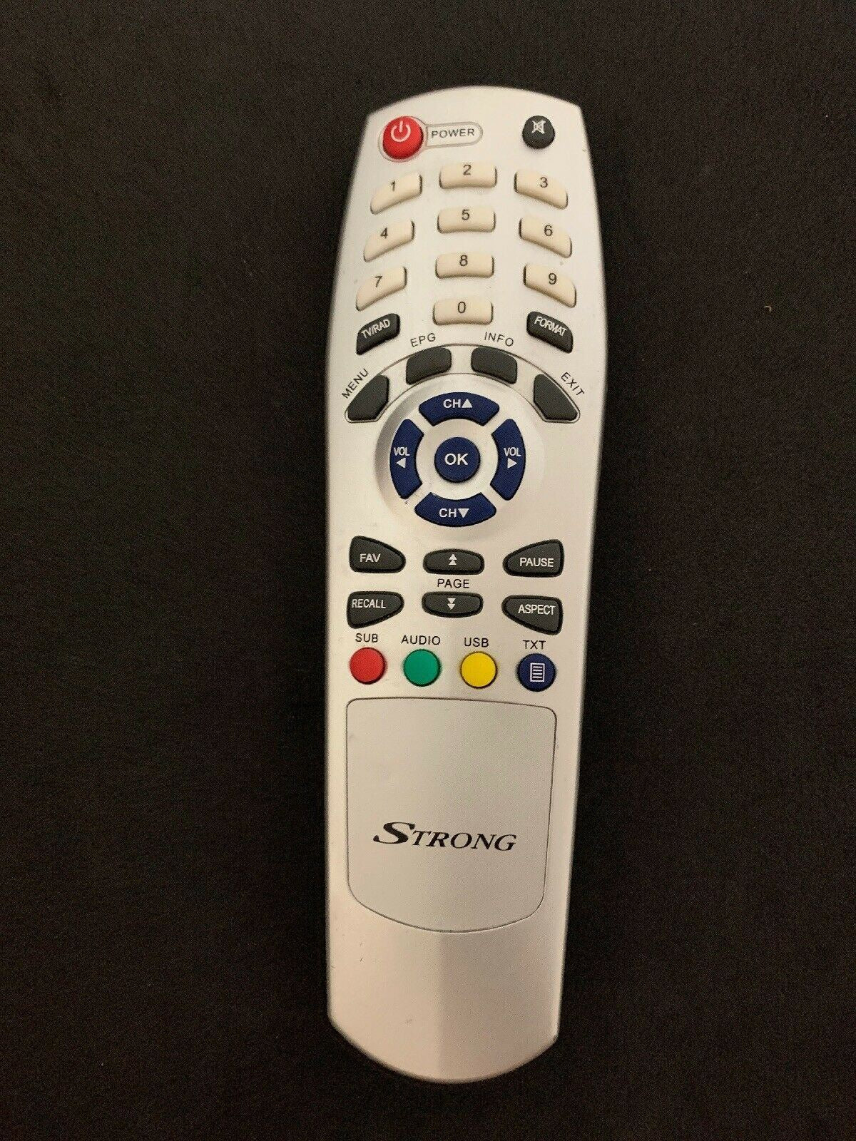 Genuine Strong Set-Top Box Remote Control Unit Silver Y-66