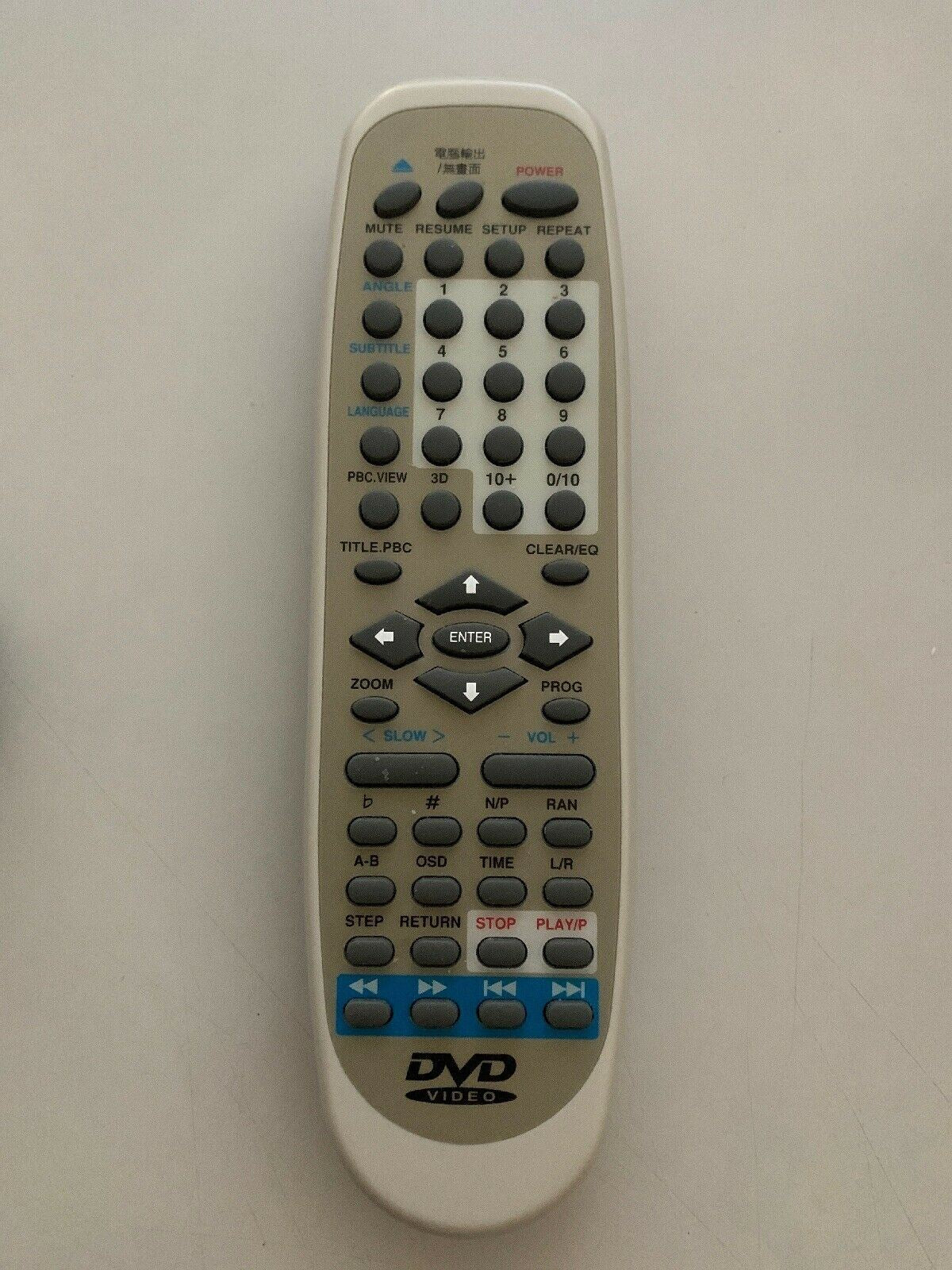 DVD KF-600A Remote Control