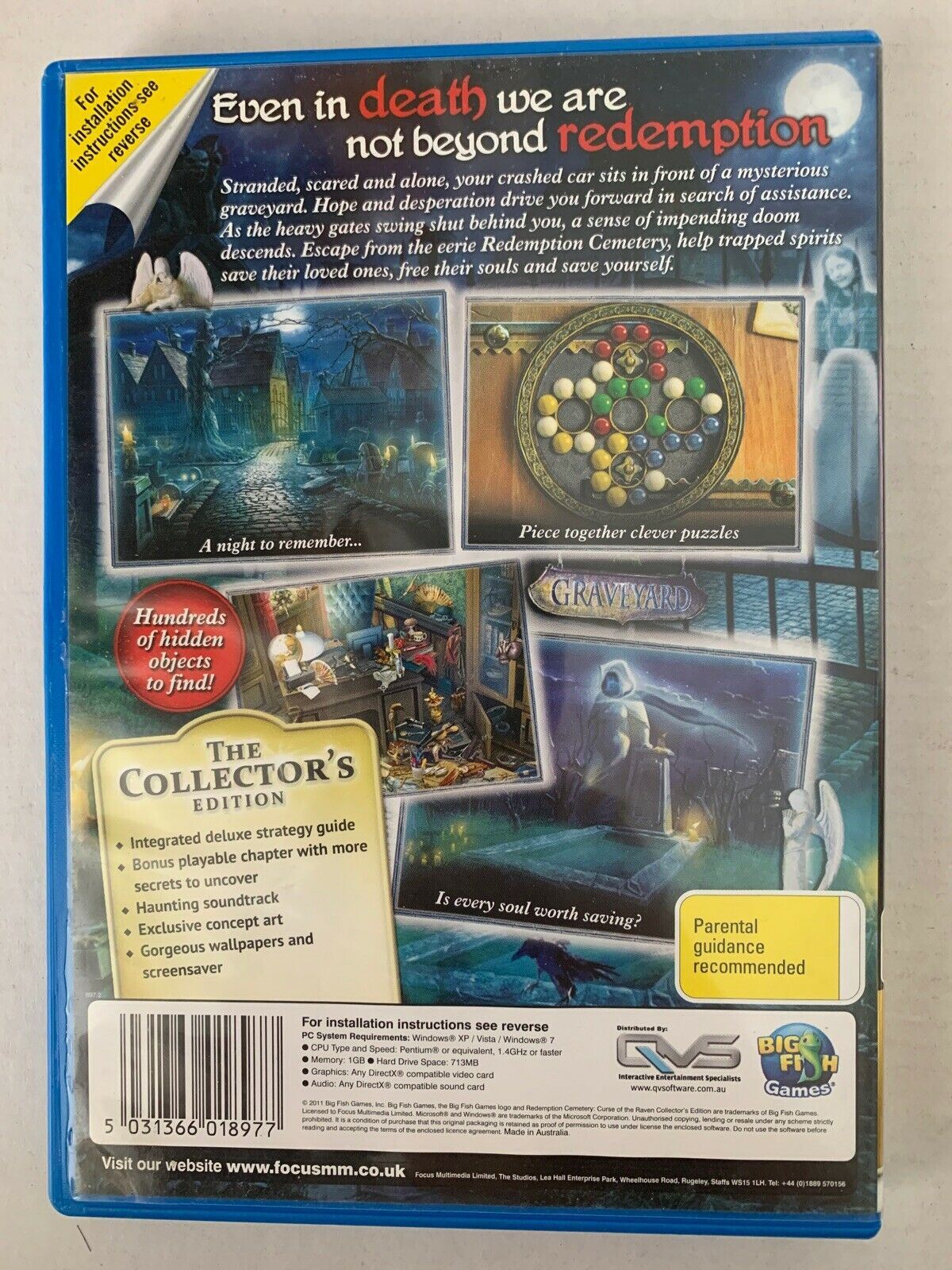 Redemption Cemetery Curse Of The Raven & Time Dreamer 2x PC Hidden Object Game