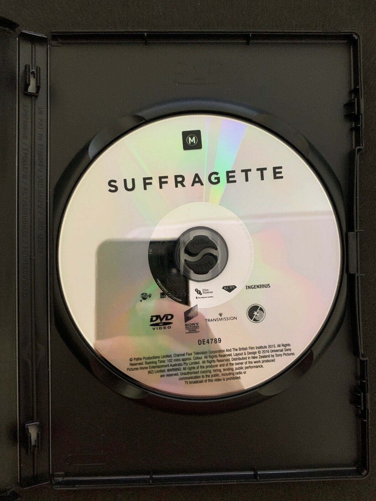Suffragette (DVD) Carey Mulligan, Meryl Streep - TRUE STORY Region 4