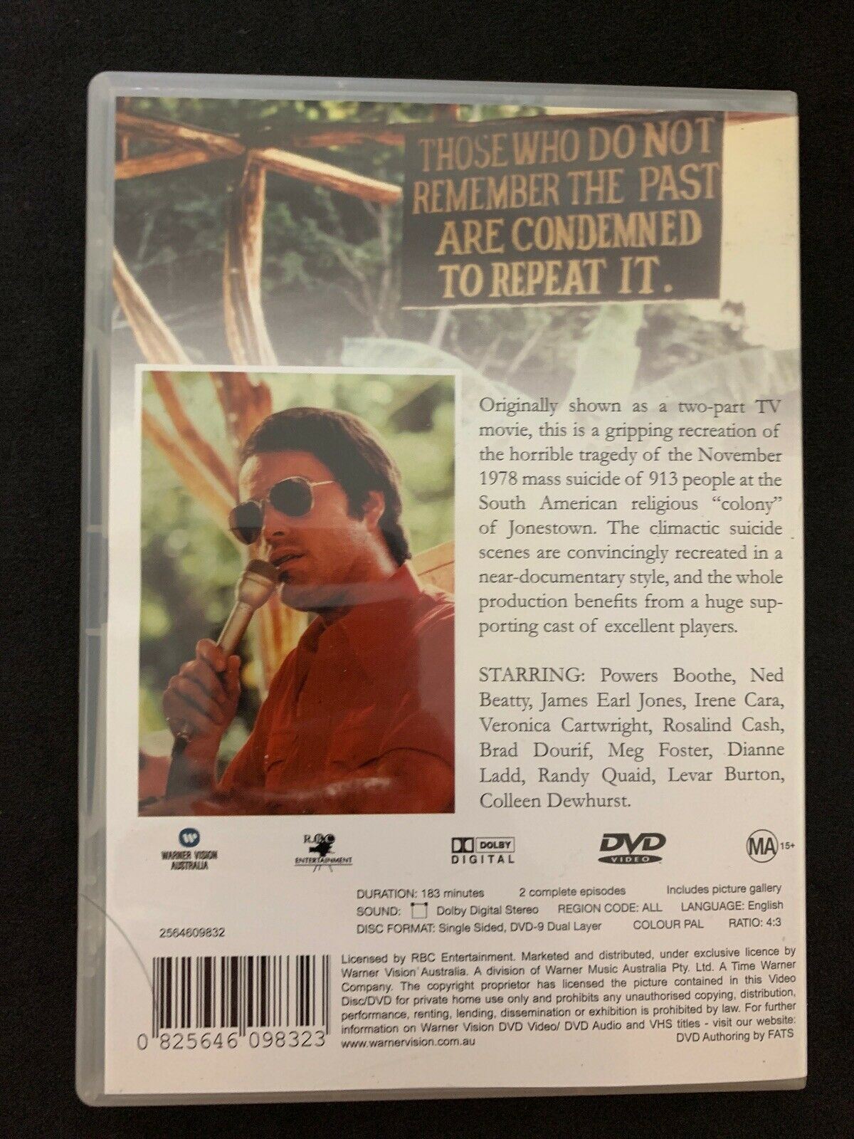 GUYANA TRAGEDY - The Jim Jones Story - DVD PAL ALL Region