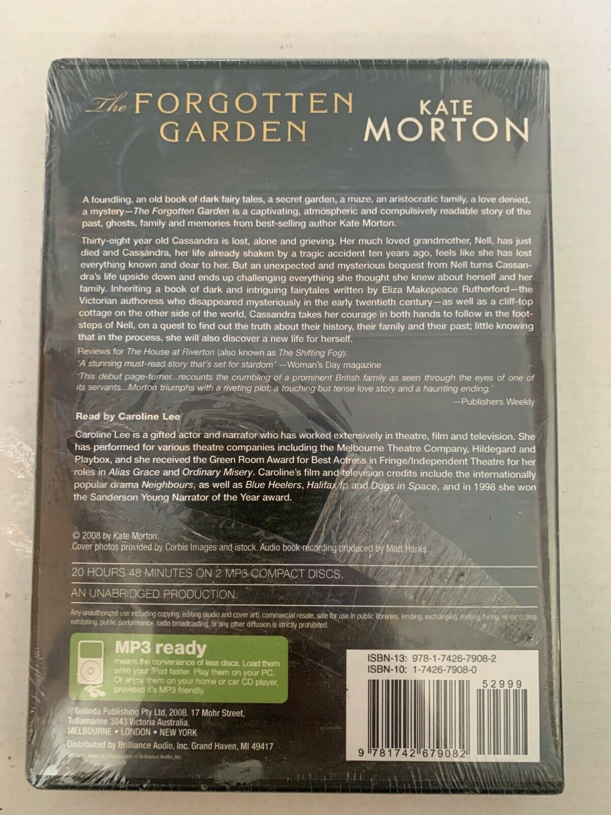 The Forgotten Garden by Kate Morton (2011, MP3 CD, Unabridged) *New Sealed*