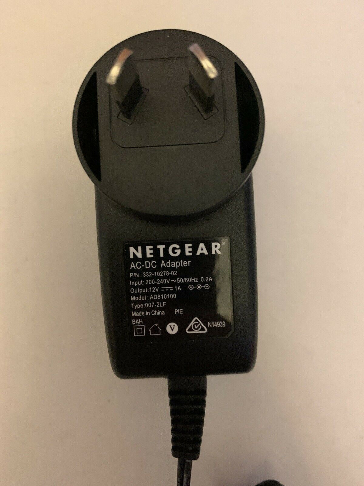 GENUINE Netgear AD810100 AC Adapter 12v 1a 332-10278-02