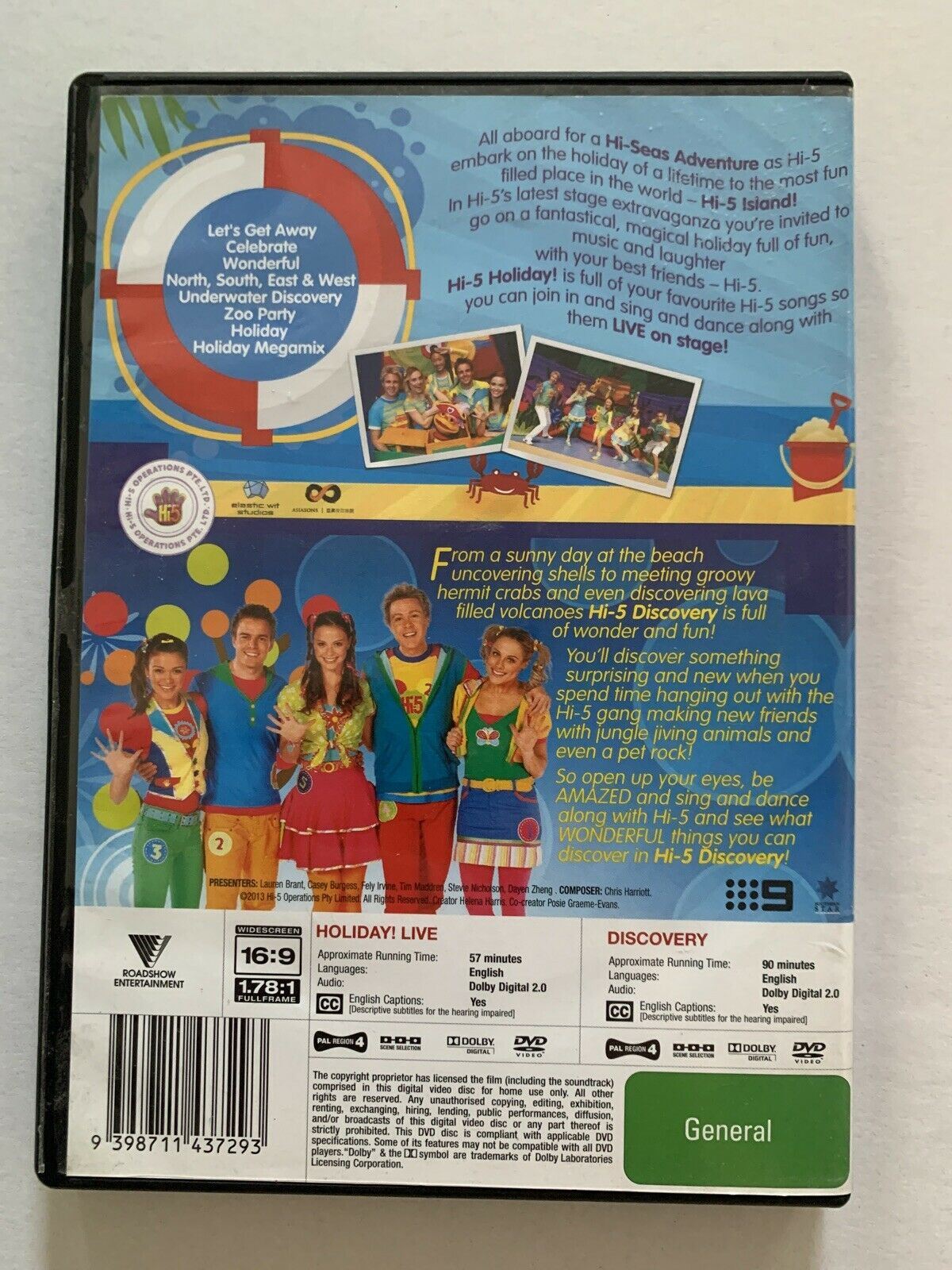 Hi-5 Double The Fun - Holiday Live & Discovery (DVD) Region 4