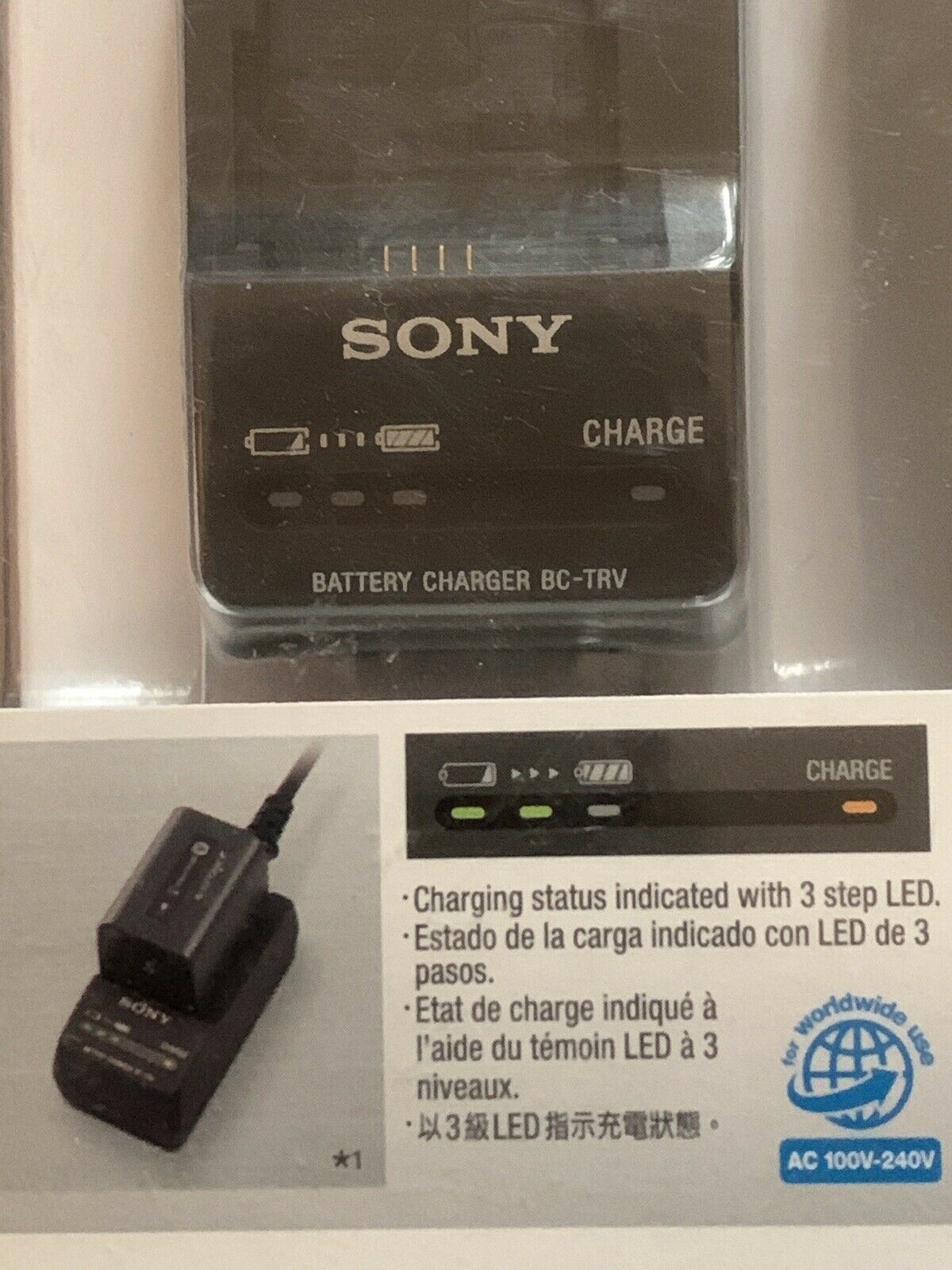 *New & Sealed* Sony BC-TRV Battery Charger For CyberShot, Handycam