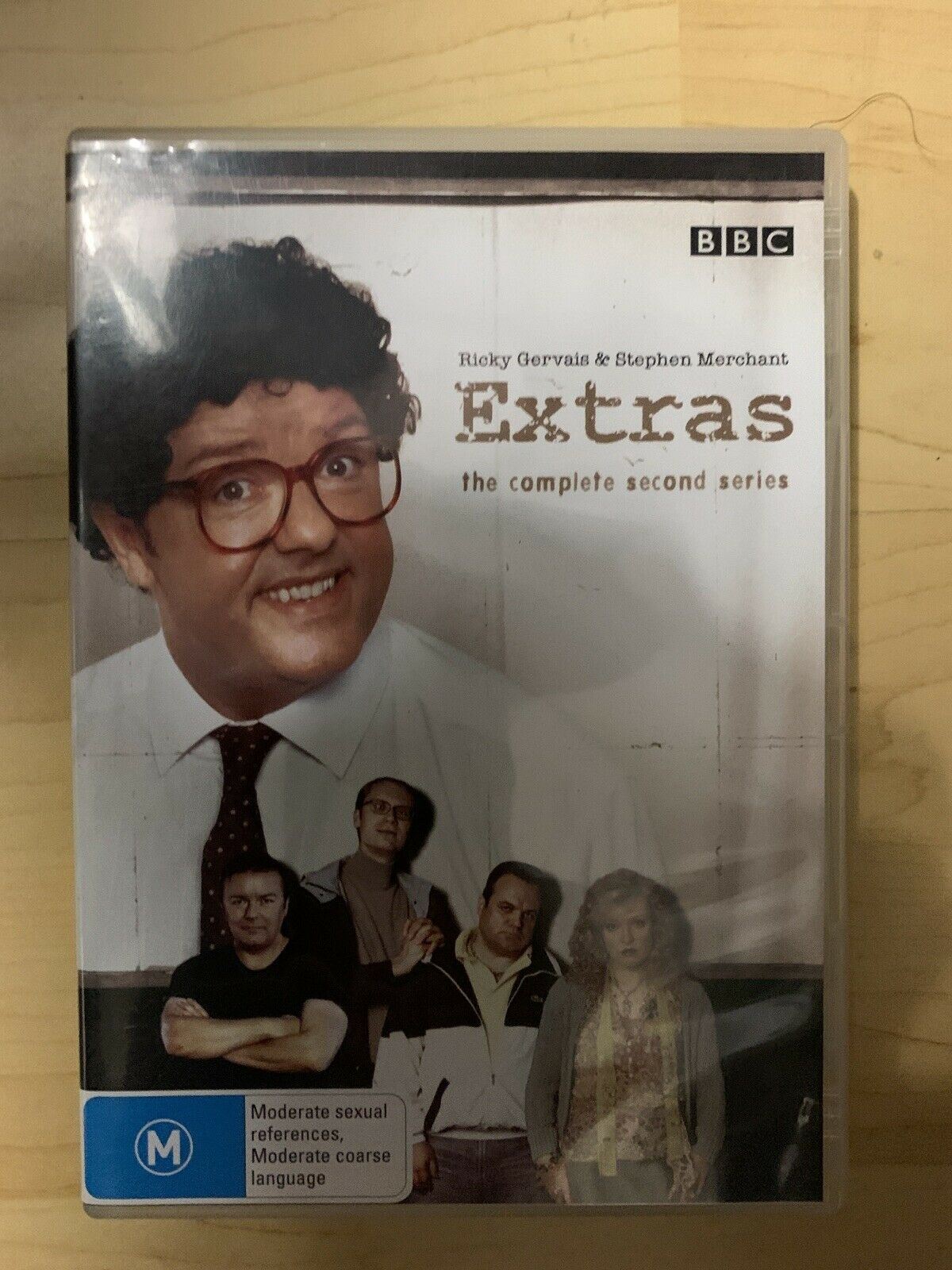 Extras - The Complete Season 1 & 2 (DVD, 2007, 4-Disc Set) Ricky Gervais