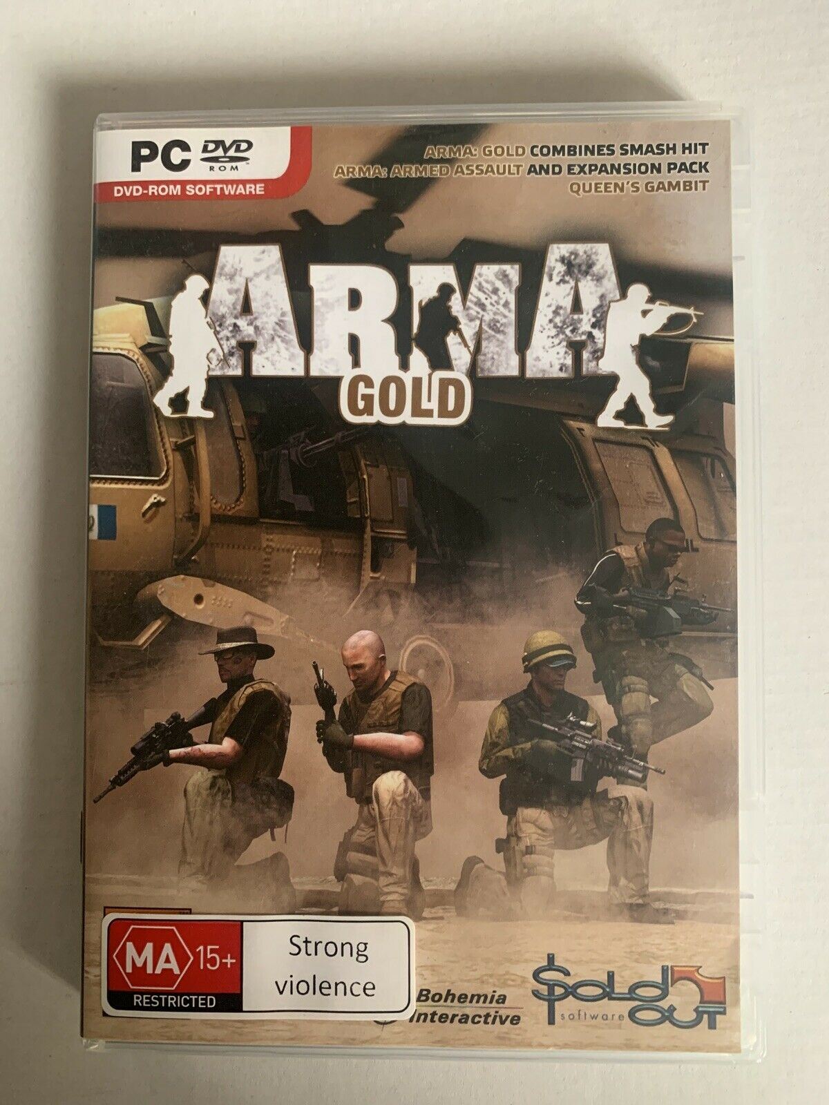 ArmA: Gold (PC, 2008) Armed Assault + expansion pack - Shooter Game