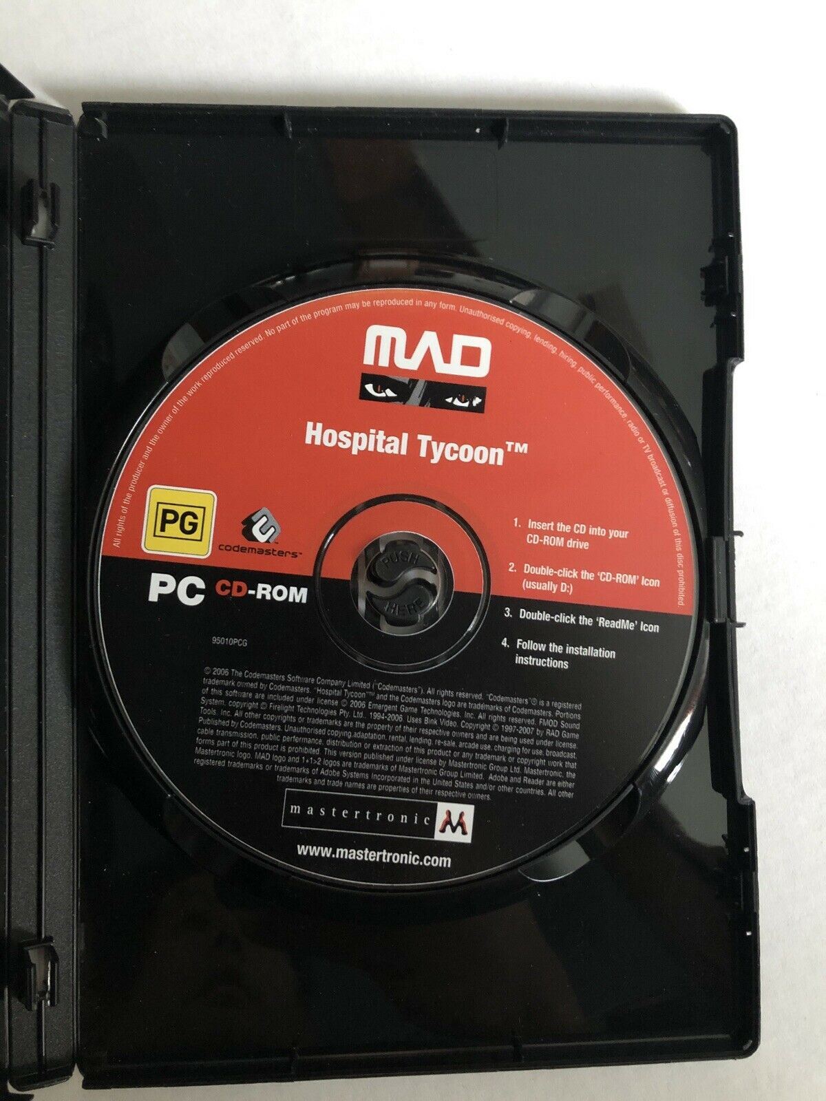 Hospital Tycoon PC CD-ROM Retro Sim Game
