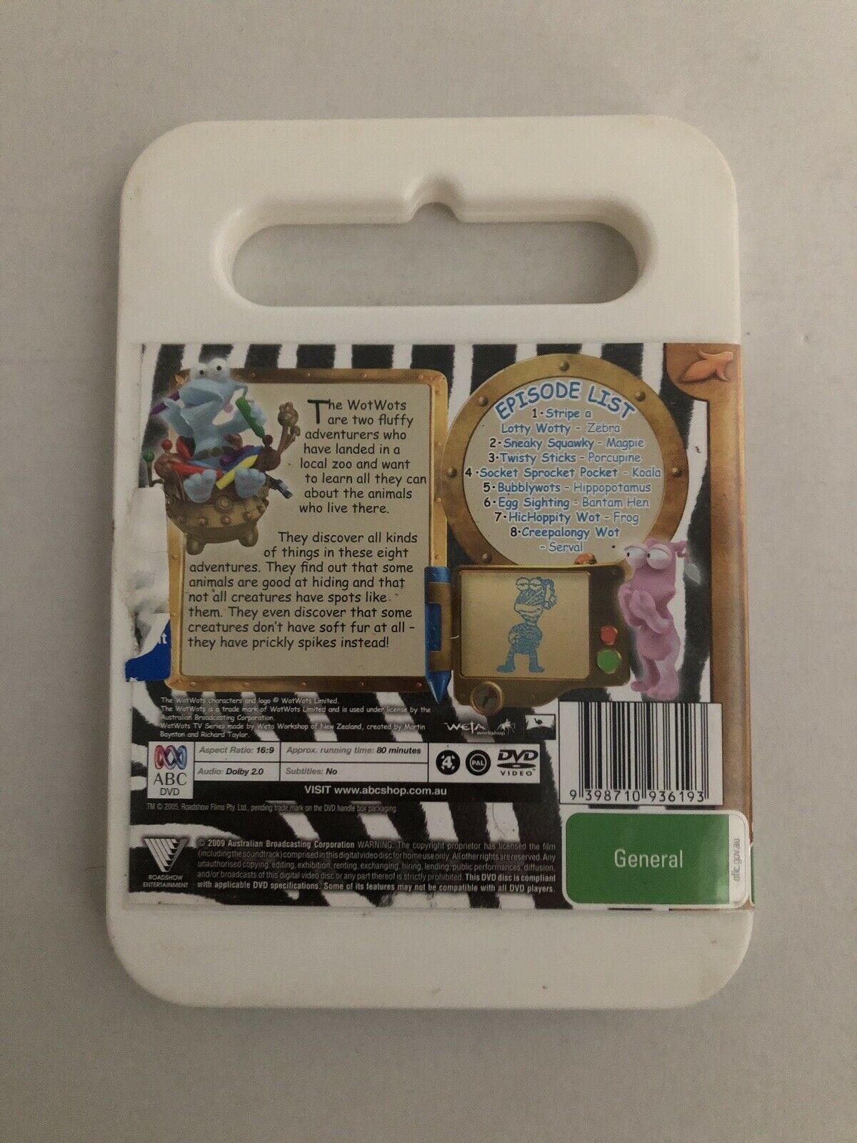 The WotWots - Sneak-a-Peak a Zebra (DVD) Region 4
