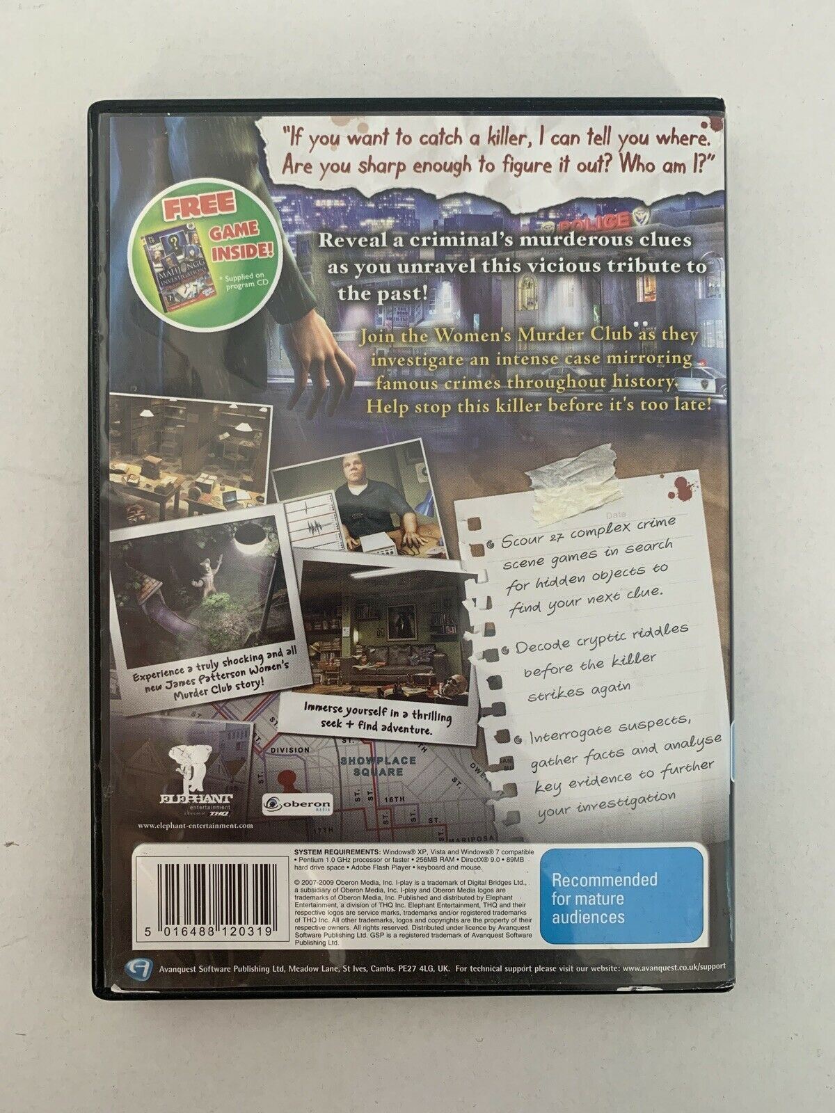 James Patterson: Women's Murder Club -- Twice in a Blue Moon (PC) Hidden Object