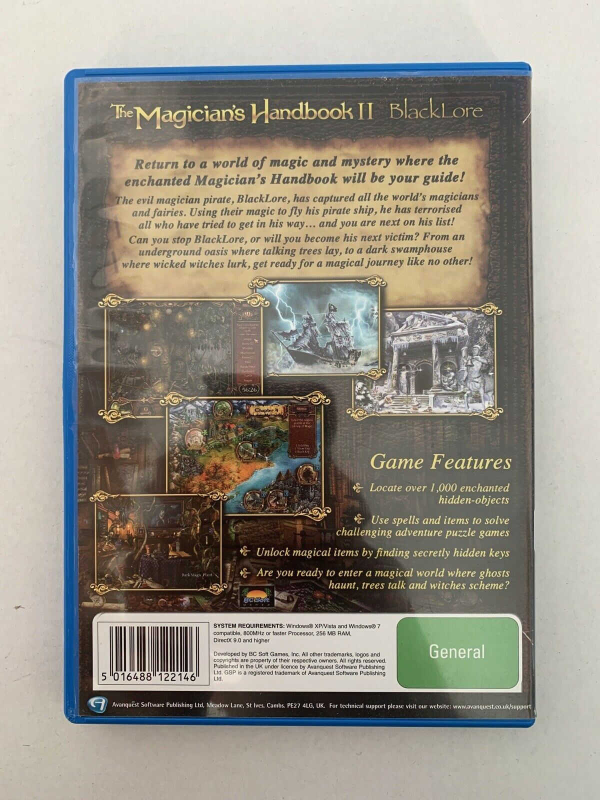 The Magician's Handbook II: Blacklore - PC Windows CD Hidden Object Game