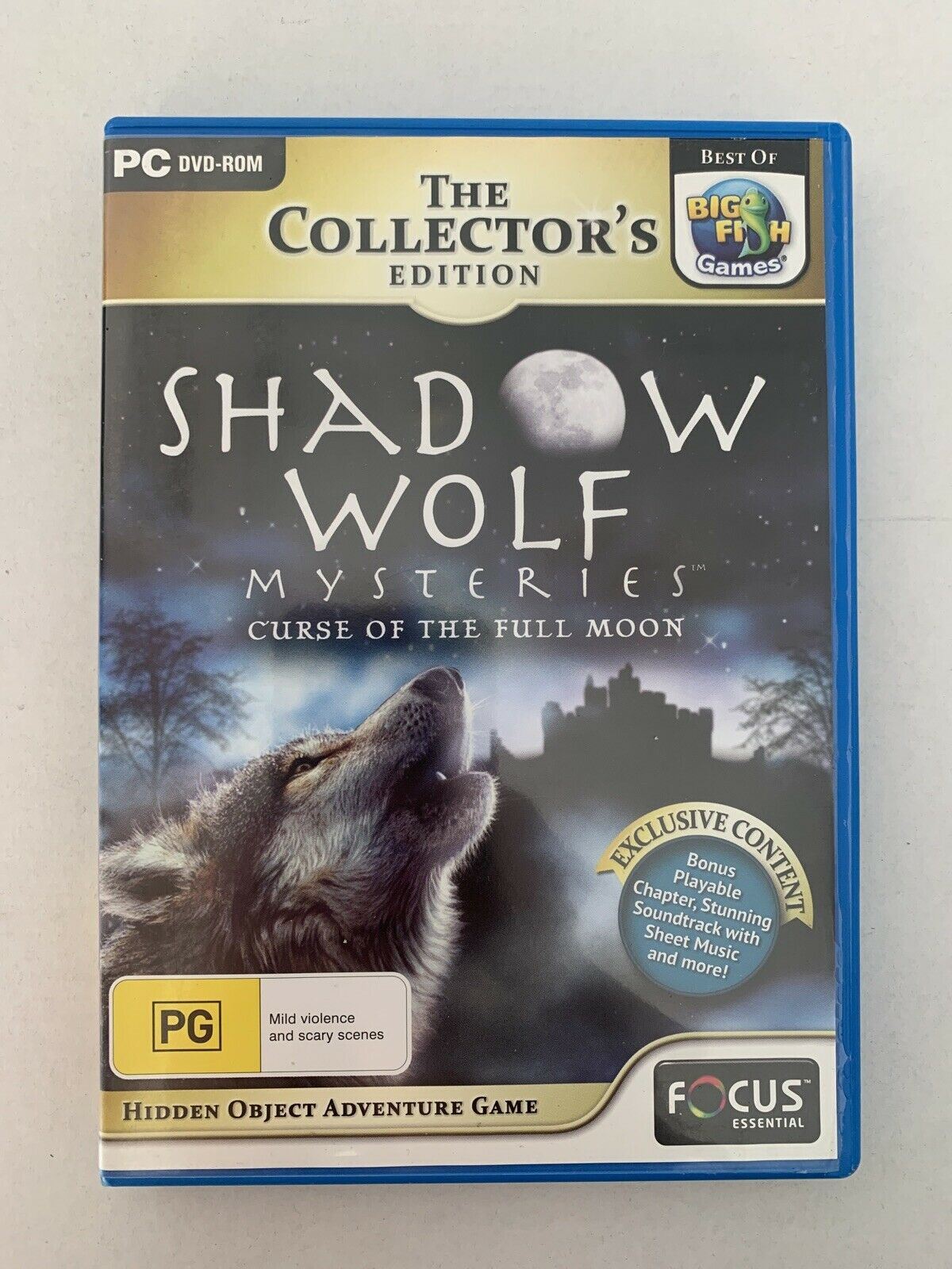 Shadow Wolf Mysteries: Curse of the Full Moon (PC, DVD) Hidden Object Game