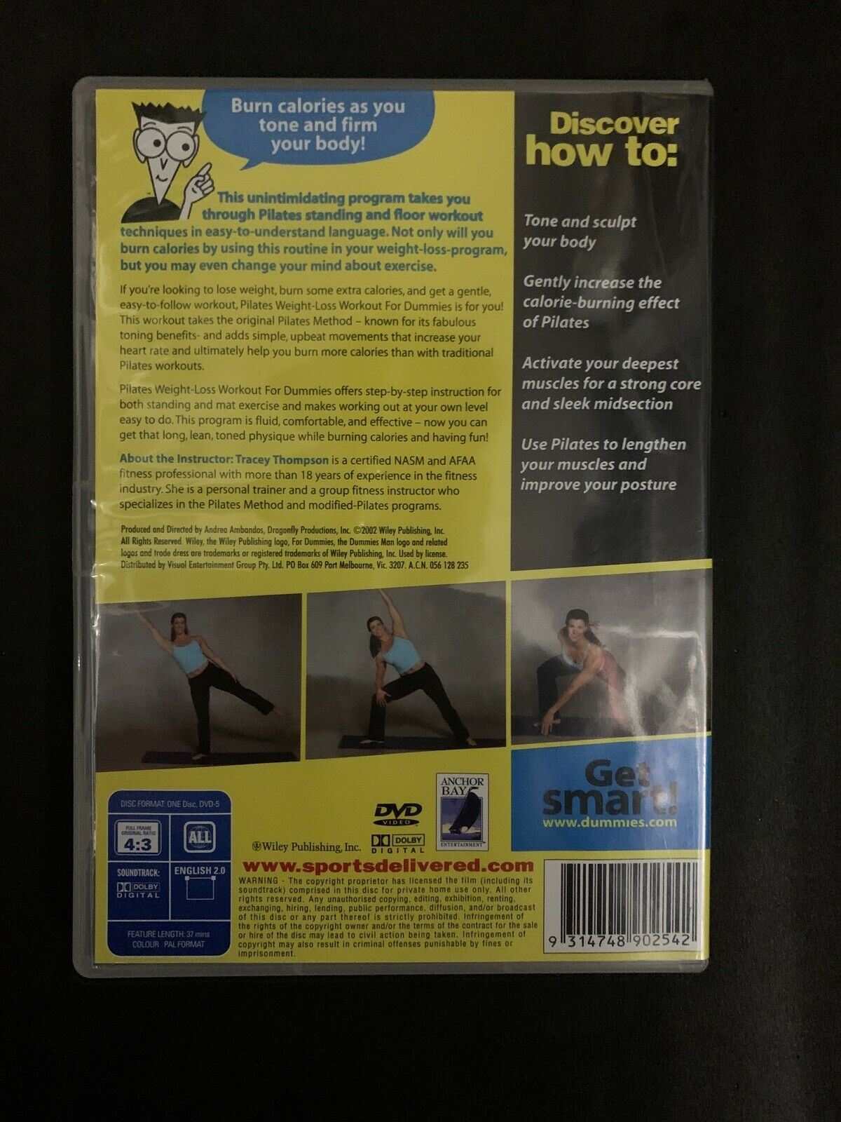 Pilates Weight-Loss Workout for Dummies DVD