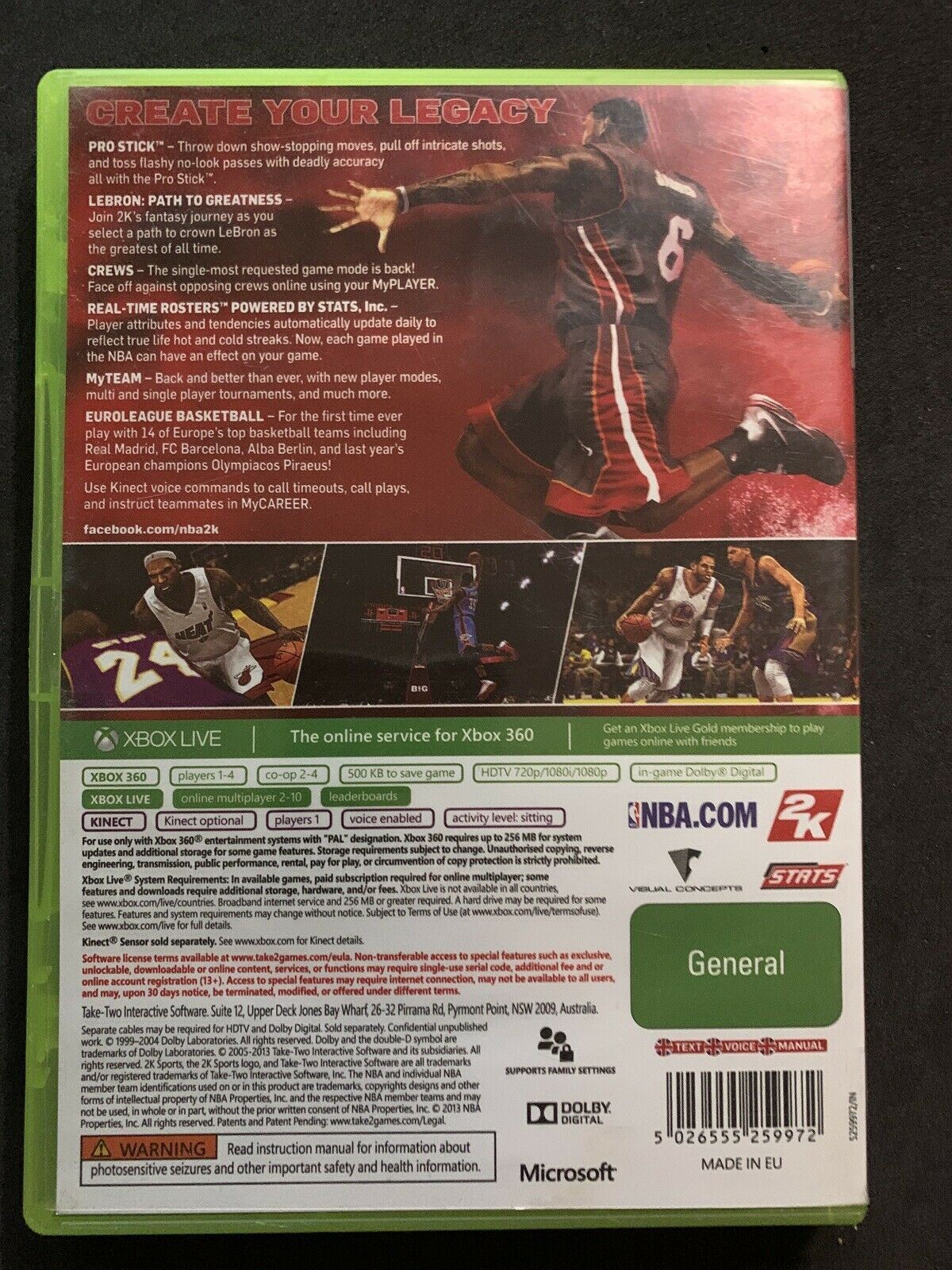 NBA 2K14 - Microsoft XBox 360 NBA Basketball Game